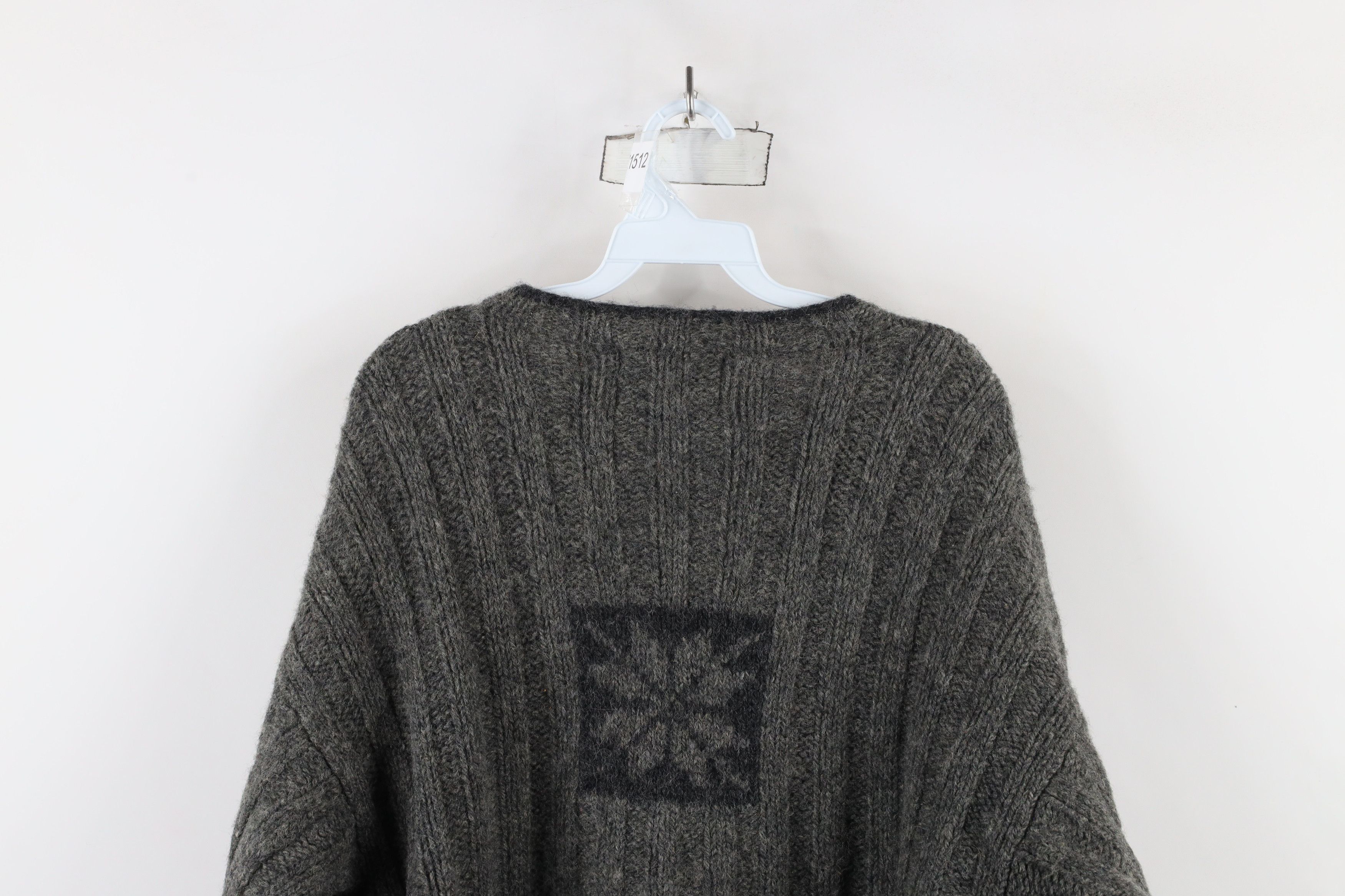 Vintage × Woolrich Woolen Mills Vintage 90s Woolrich Knit Moose Snowflake Patchwork Sweater Size M / US 6-8 / IT 42-44 - 11 Thumbnail