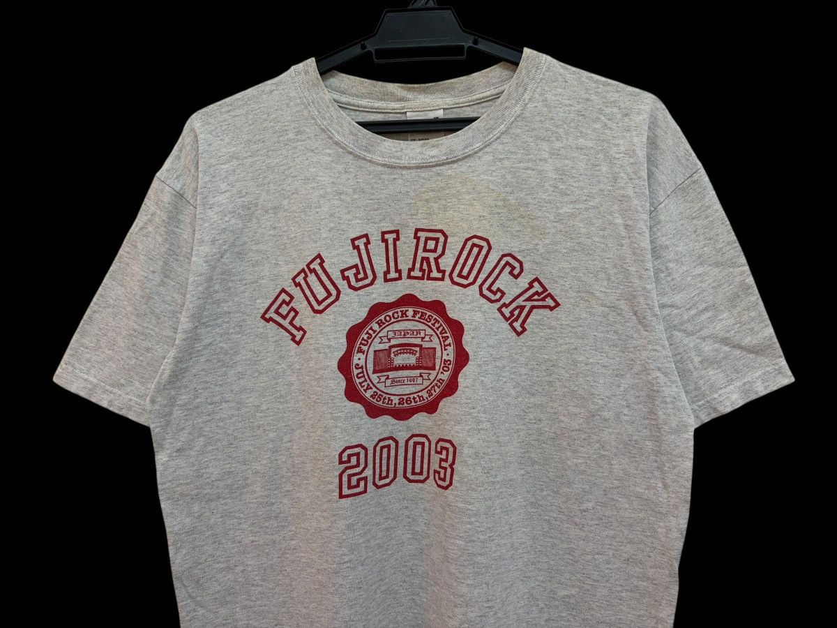 Band Tees VINTAGE 2003 FUJIROCK FESTIVAL BADGE LOGO ANVIL Size US M / EU 48-50 / 2 - 3 Thumbnail