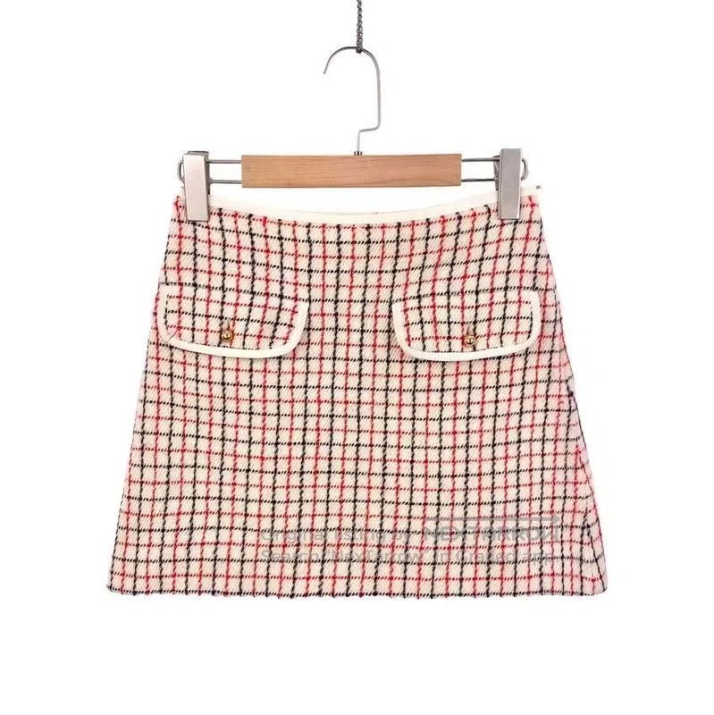 Miu Miu Miu Miu Multicolor Wool Women's Skirt . Size 26" / US 2 / IT 38 - 2 Thumbnail