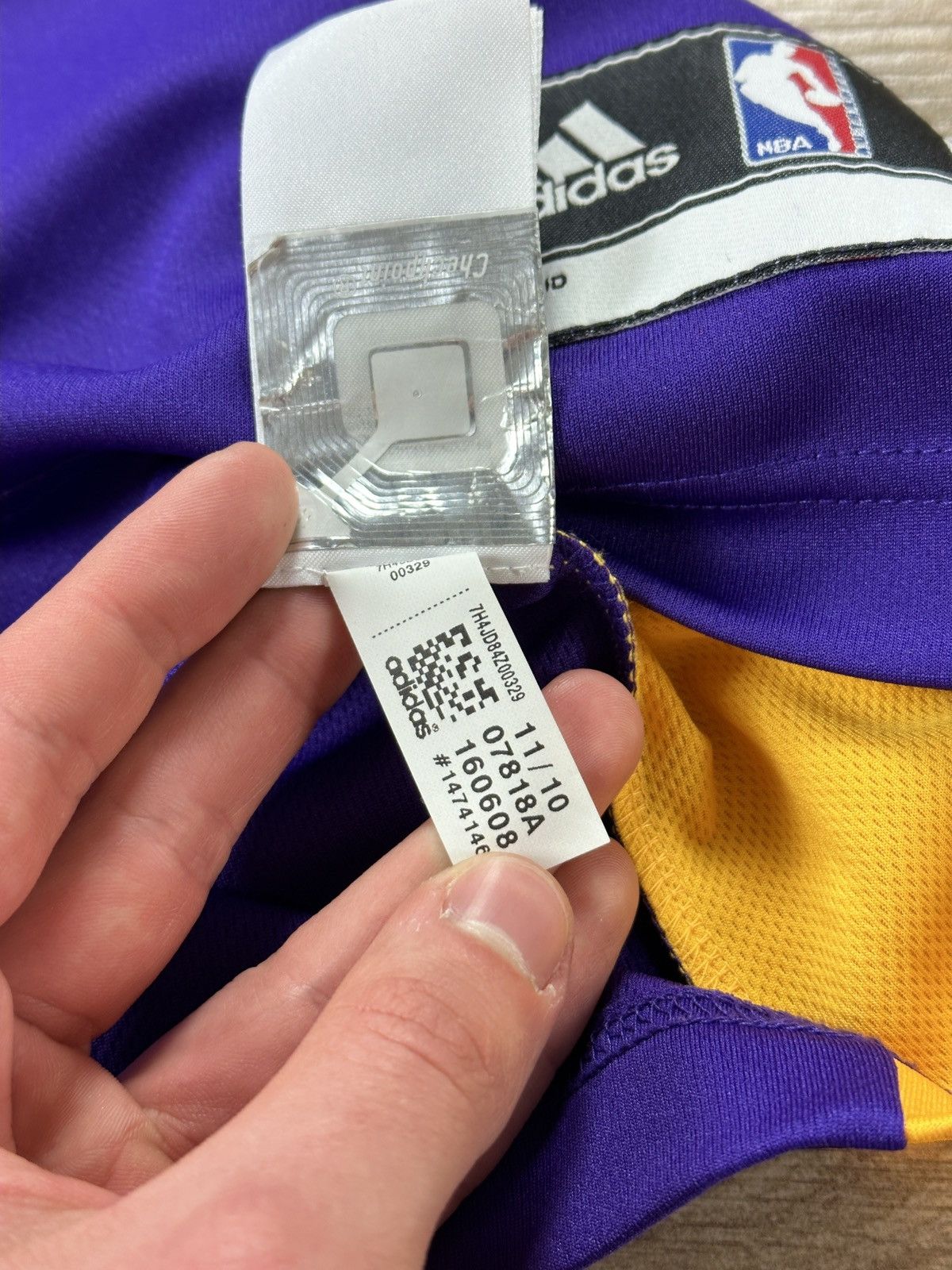 Adidas × NBA #16 Gasol L.A. Lakers Adidas Jerseys + Shorts Set Vintage Size US L / EU 52-54 / 3 - 9 Thumbnail