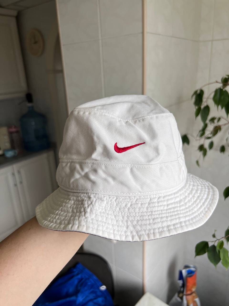 Nike × Vintage Vintage 90s Nike Bucket Hat Panama Streetwear Cap Y2K Sz M Size ONE SIZE - 1 Thumbnail