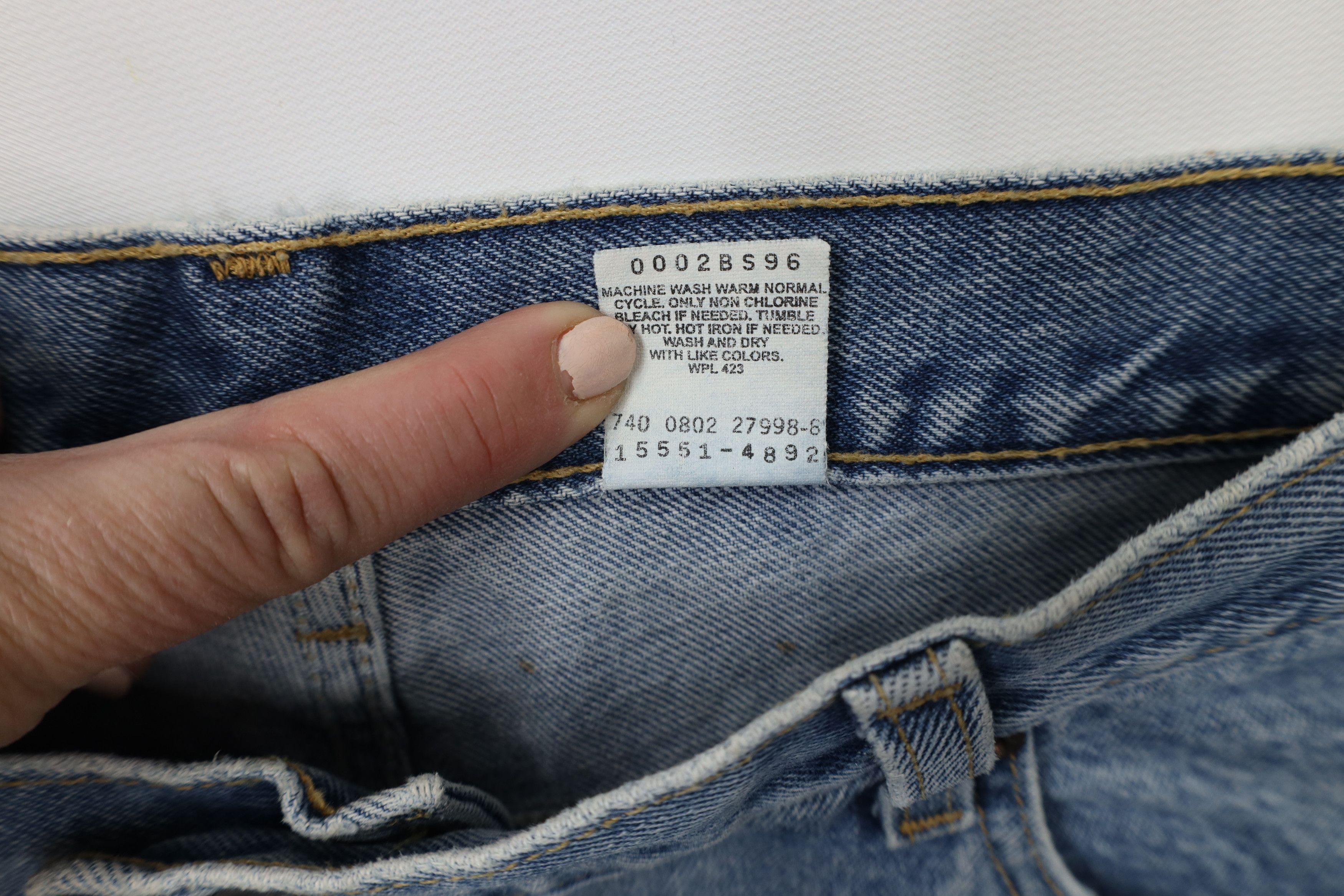 Levi's × Vintage Vintage Y2K 2002 Levis 550 Relaxed Tapered Leg Denim Jeans Size 36" / US 14 / IT 50 - 11 Thumbnail