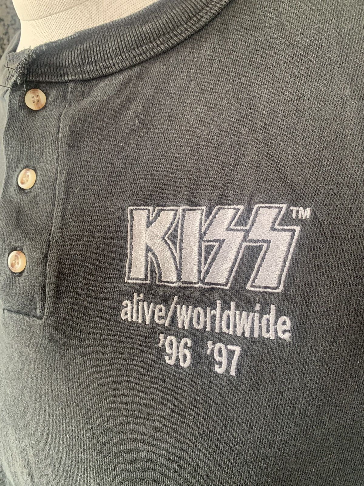 Band Tees × Vintage Vintage 90s Kiss Tour Rock Band T shirt Size US L / EU 52-54 / 3 - 3 Thumbnail
