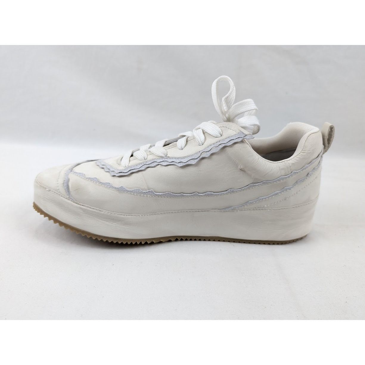 Loewe o1rshd1 Low-Top Leather Sneakers in White Size US 10 / EU 43 - 7 Thumbnail