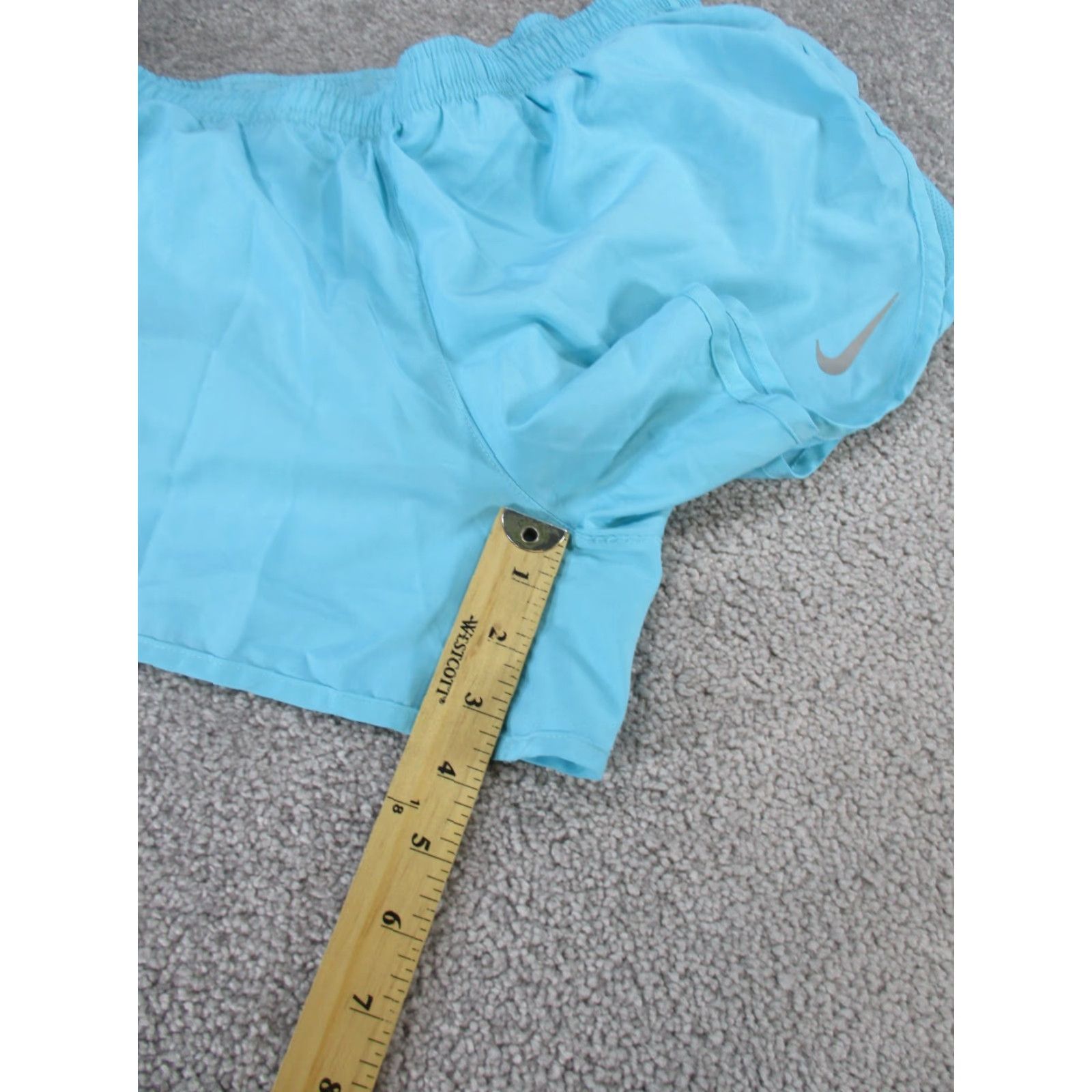 Nike Nike Shorts Women Medium Dri-FIT Light Blue Lightweight Athletic Short M Blue Nike Running Cross Training Womens Size 32" / US 10 / IT 46 - 4 Thumbnail