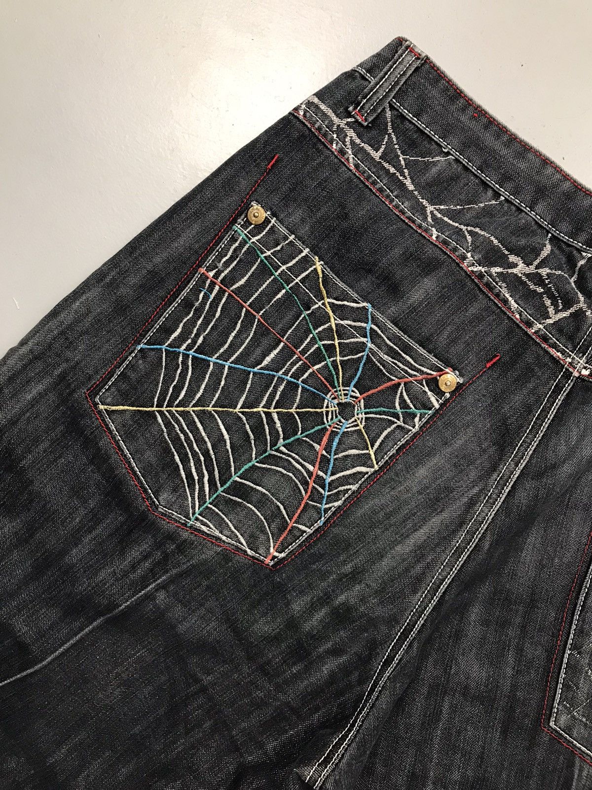JNCO Vintage five elements embroidered denim Size US 34 / EU 50 - 11 Thumbnail