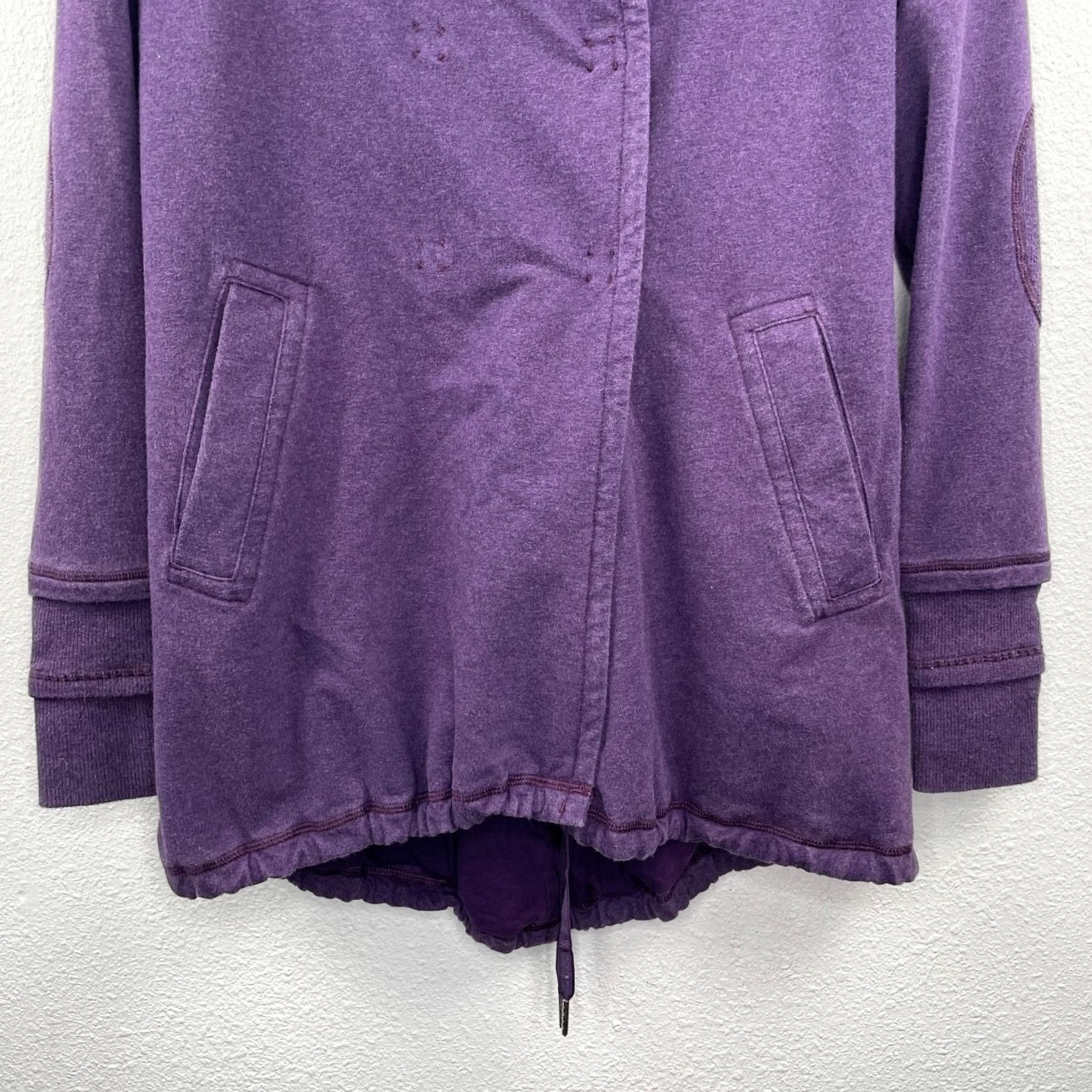Lululemon Lululemon Athletica Jacket Women's Purple Snap Jacket Size 6 Activewear Pockets Regular Fit Mid-Length Knits Blended Fabric Down Insulation 6 Women Size M / US 6-8 / IT 42-44 - 2 Thumbnail