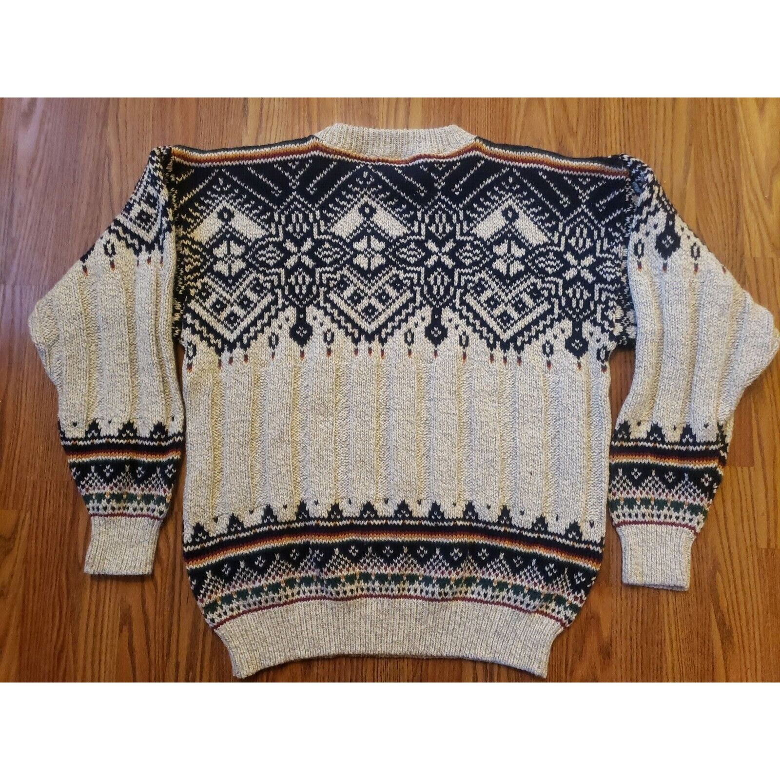 Other Vtg Fair Isle Ski Sweater Mens L USA Made Nordic Cotton Crew Size US L / EU 52-54 / 3 - 7 Thumbnail