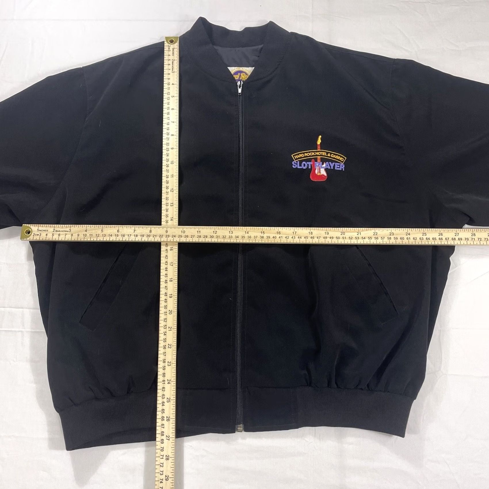 Hard Rock Cafe VINTAGE Hard Rock Cafe Jacket XL Bomber Men Black 90s Las Vegas Casino Slot Player Vintage (no extra text) Size US XL / EU 56 / 4 - 3 Thumbnail