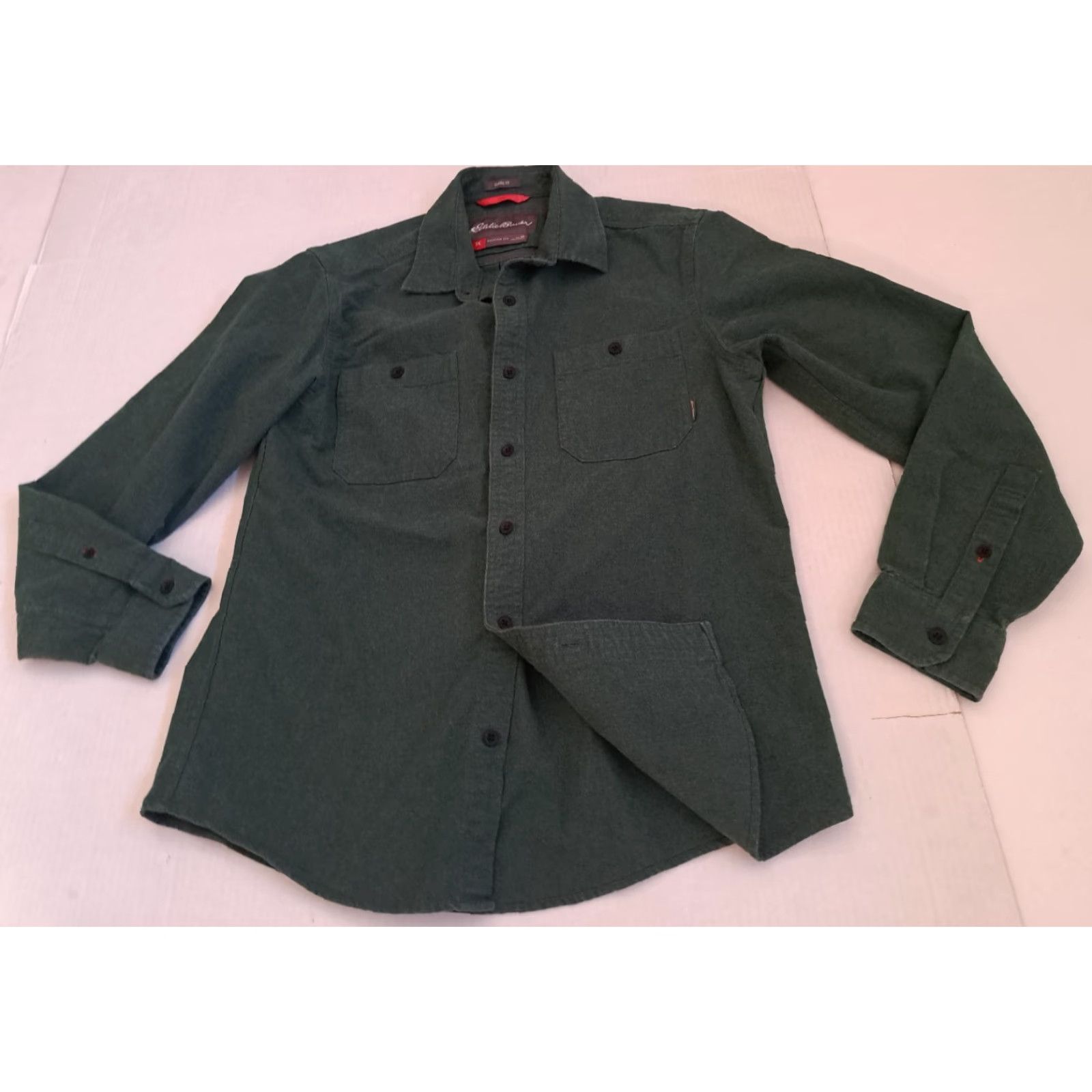 Eddie Bauer Vintage Eddie Bauer Mountain OPS Green Cotton Chamois Button Shirt Medium Size US M / EU 48-50 / 2 - 3 Thumbnail