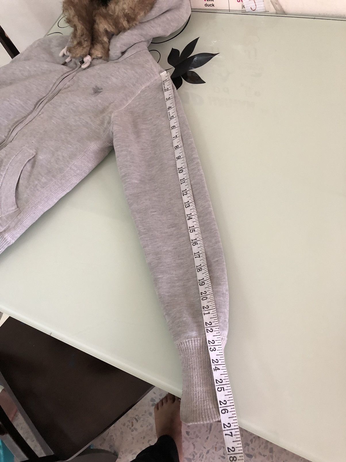 Abercrombie & Fitch Winter Punk Style Abercrombie Fur Sweat Crop Zipper Hoodie Size M / US 6-8 / IT 42-44 - 17 Thumbnail