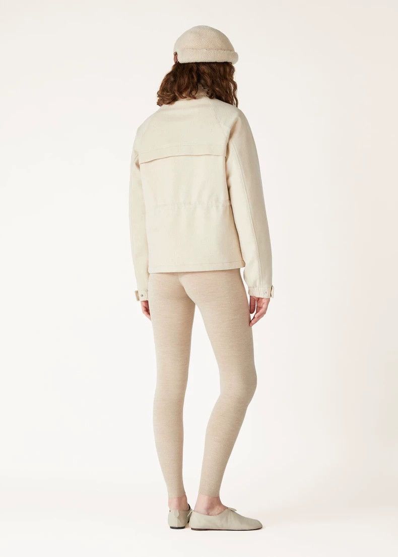 Loro Piana LORO PIANA Classic short women's natural blended cashmere Size L / US 10 / IT 46 - 7 Thumbnail