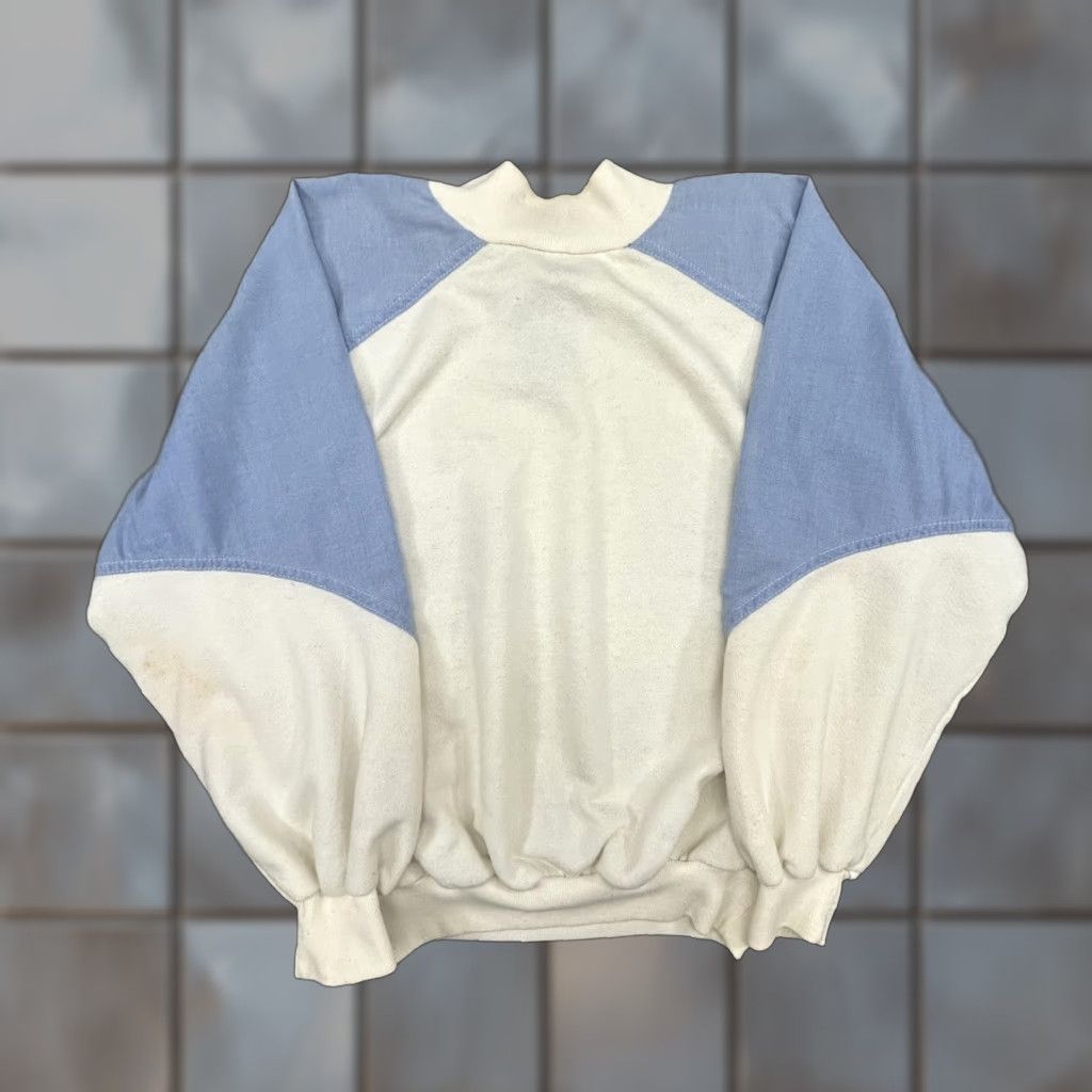 Vintage VINTAGE Miss Rodeo America Sweatshirt Womens M Henley 60s Western Horse Rodeo White Raglan Sleeve Embroidered Front Graphic Size M / US 6-8 / IT 42-44 - 1 Thumbnail