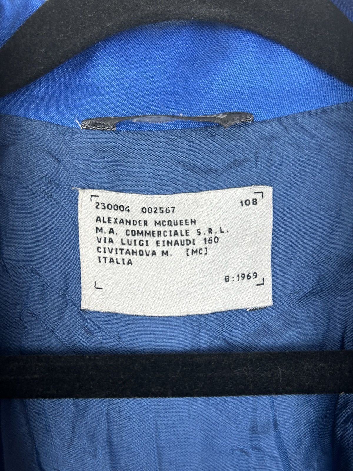 Alexander McQueen × Vintage 🧿chinese belted coat navy blue Size US S / EU 44-46 / 1 - 17 Thumbnail