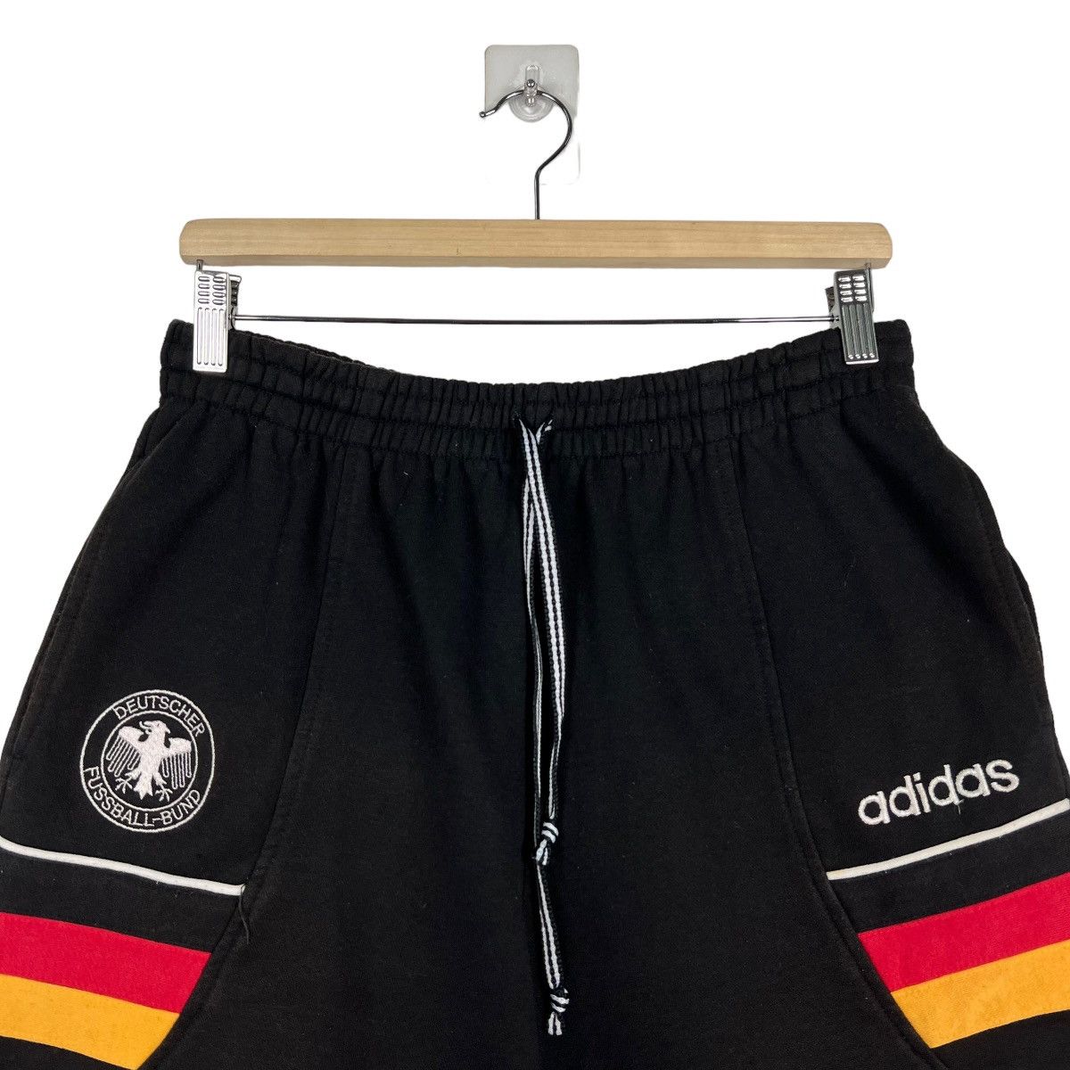 Adidas 🔥VINTAGE 90s ADIDAS GERMANY SHORTS PANTS Size US 30 / EU 46 - 3 Thumbnail