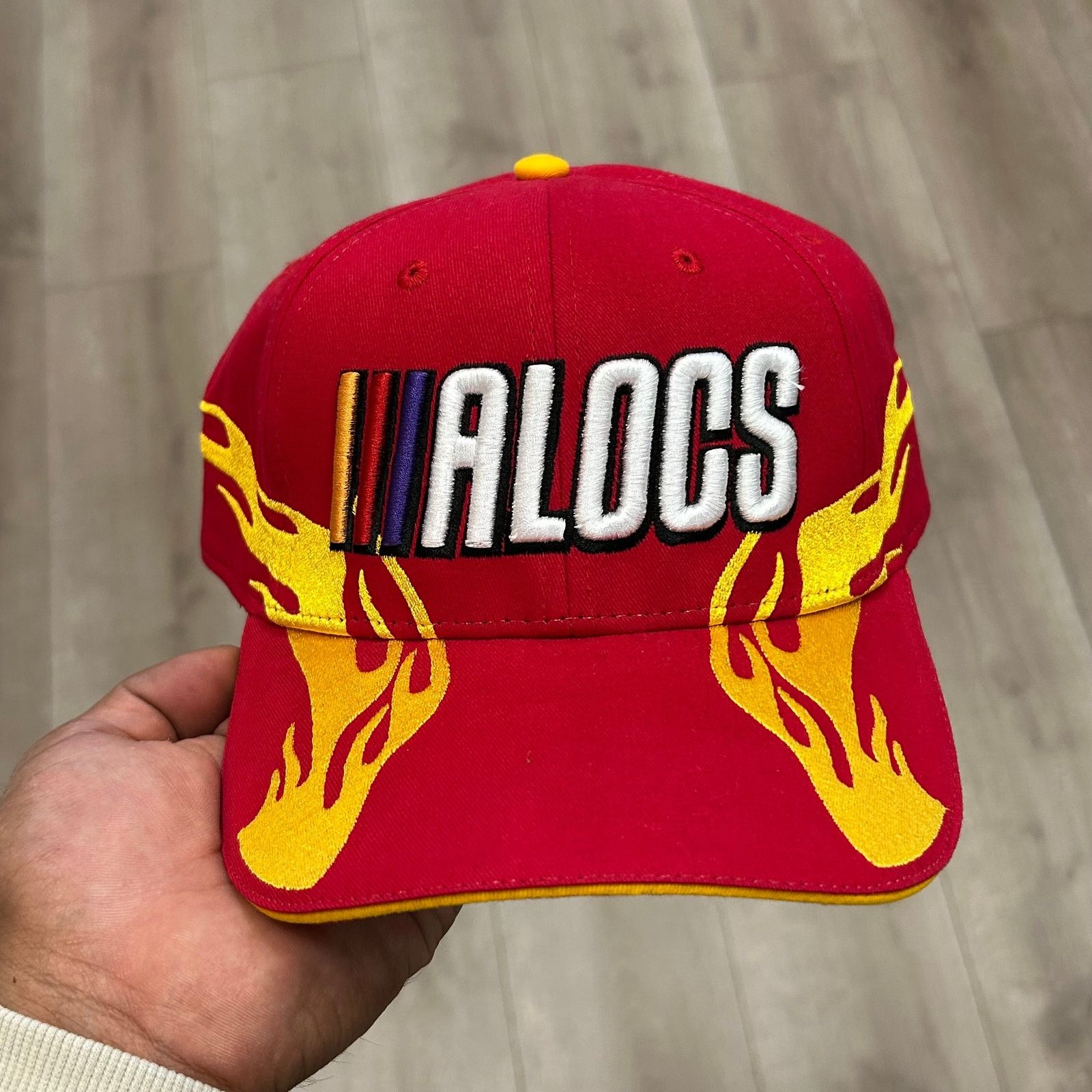 Supreme Thats A Awful Lot Of Cough Syrup Red Flame Racing Hat Cap Size ONE SIZE - 2 Thumbnail