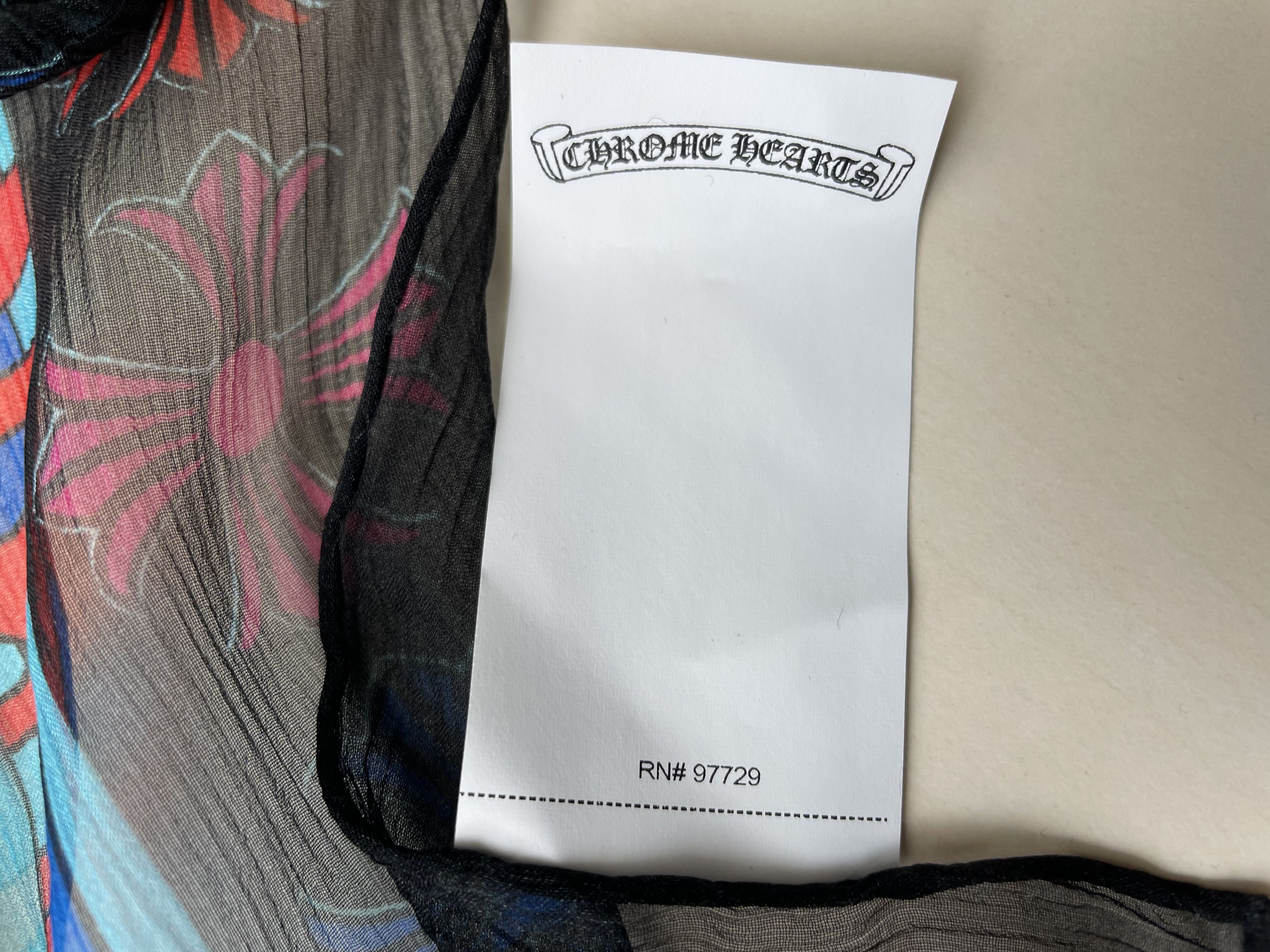 Chrome Hearts Chrome Hearts Mapplethorpe Silk Scarf Size ONE SIZE - 9 Thumbnail