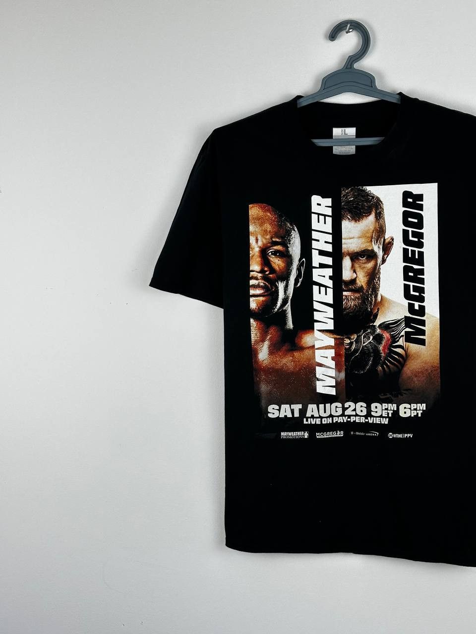 UFC × Vintage Conor Mc Gregor VS Floyd Mayweather Boxing T Shirt Size US L / EU 52-54 / 3 - 2 Thumbnail