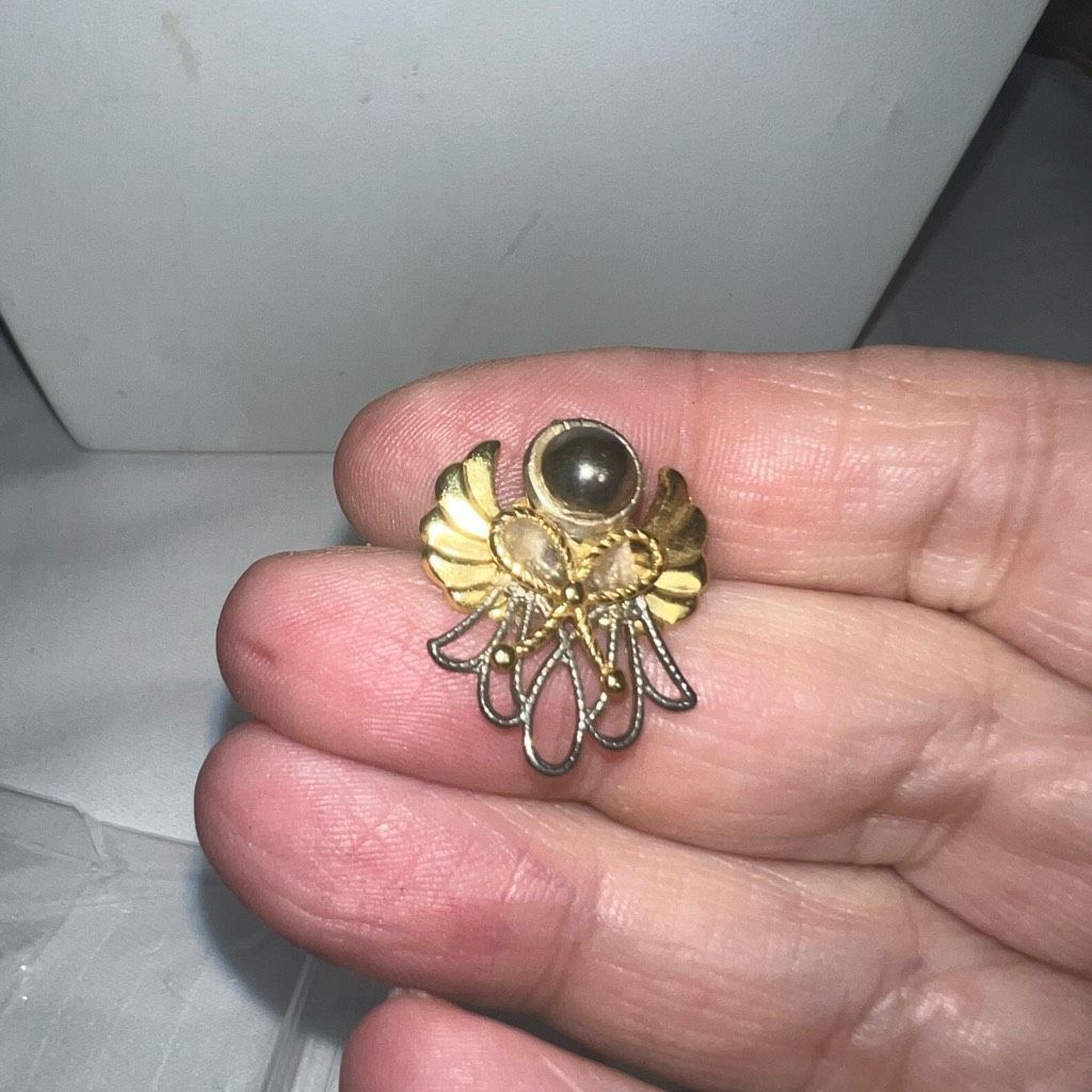 Vintage Vintage Multi Metal Wire Angel Earrings Size ONE SIZE - 4 Thumbnail