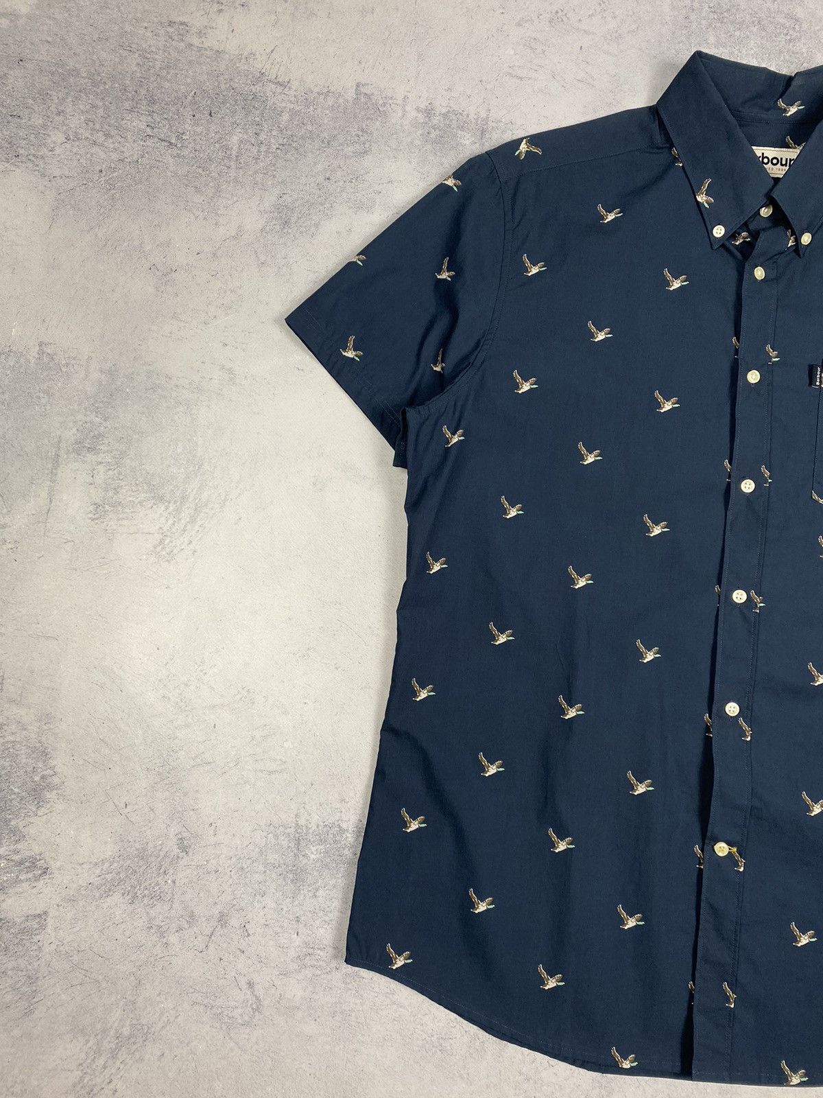 Barbour Barbour over print ducks button up shorts sleeve shirt Size US M / EU 48-50 / 2 - 4 Thumbnail