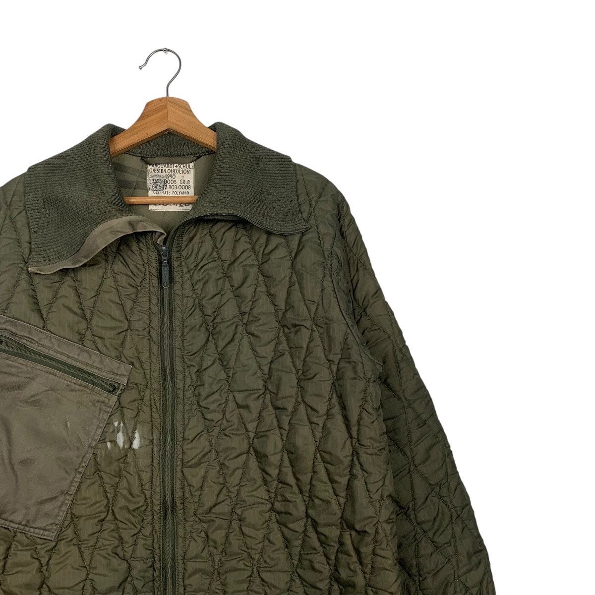 Vintage Vintage Military Opti Zipper Quilted Jacket Size US M / EU 48-50 / 2 - 5 Thumbnail