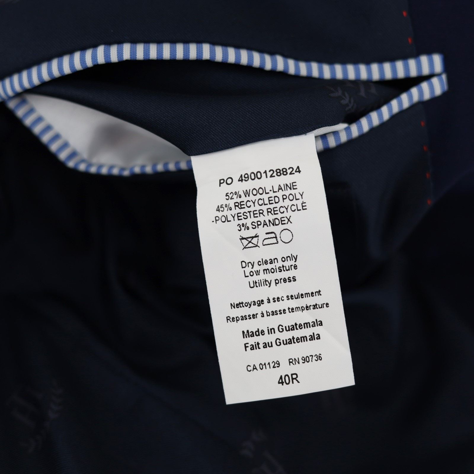 Tommy Hilfiger Tommy Hilfiger Men's Wool Modern-Fit Suit Jacket Size 38R Size 38R - 9 Thumbnail