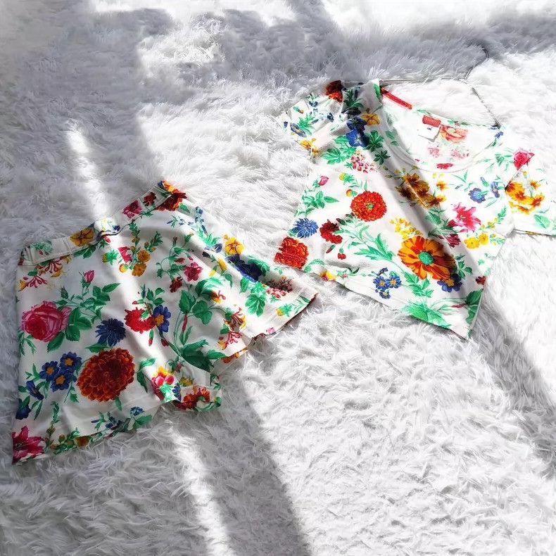 Kenzo KENZO 80s own period floral top and shorts set Size S / US 4 / IT 40 - 1 Thumbnail