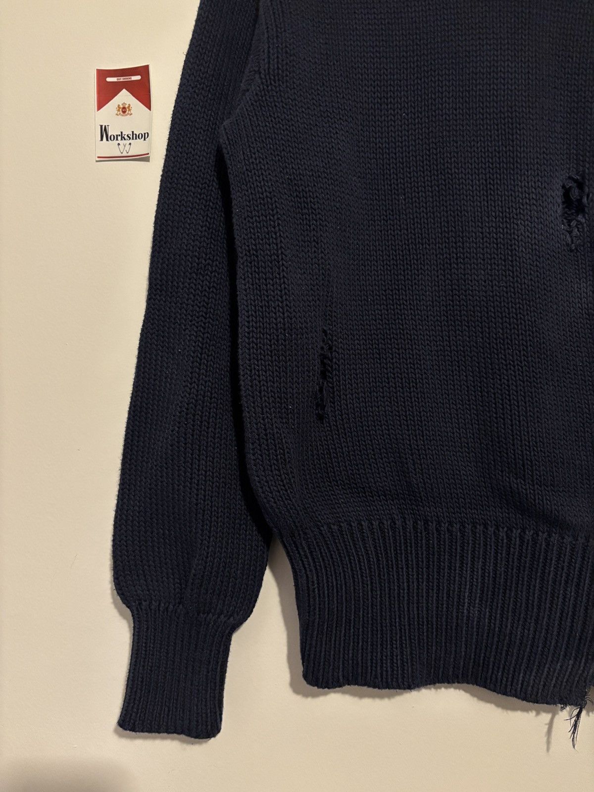 Ralph Lauren Thrashed Vintage Ralph Lauren Polo Knit Sweatshirt Crewneck Size US M / EU 48-50 / 2 - 5 Thumbnail