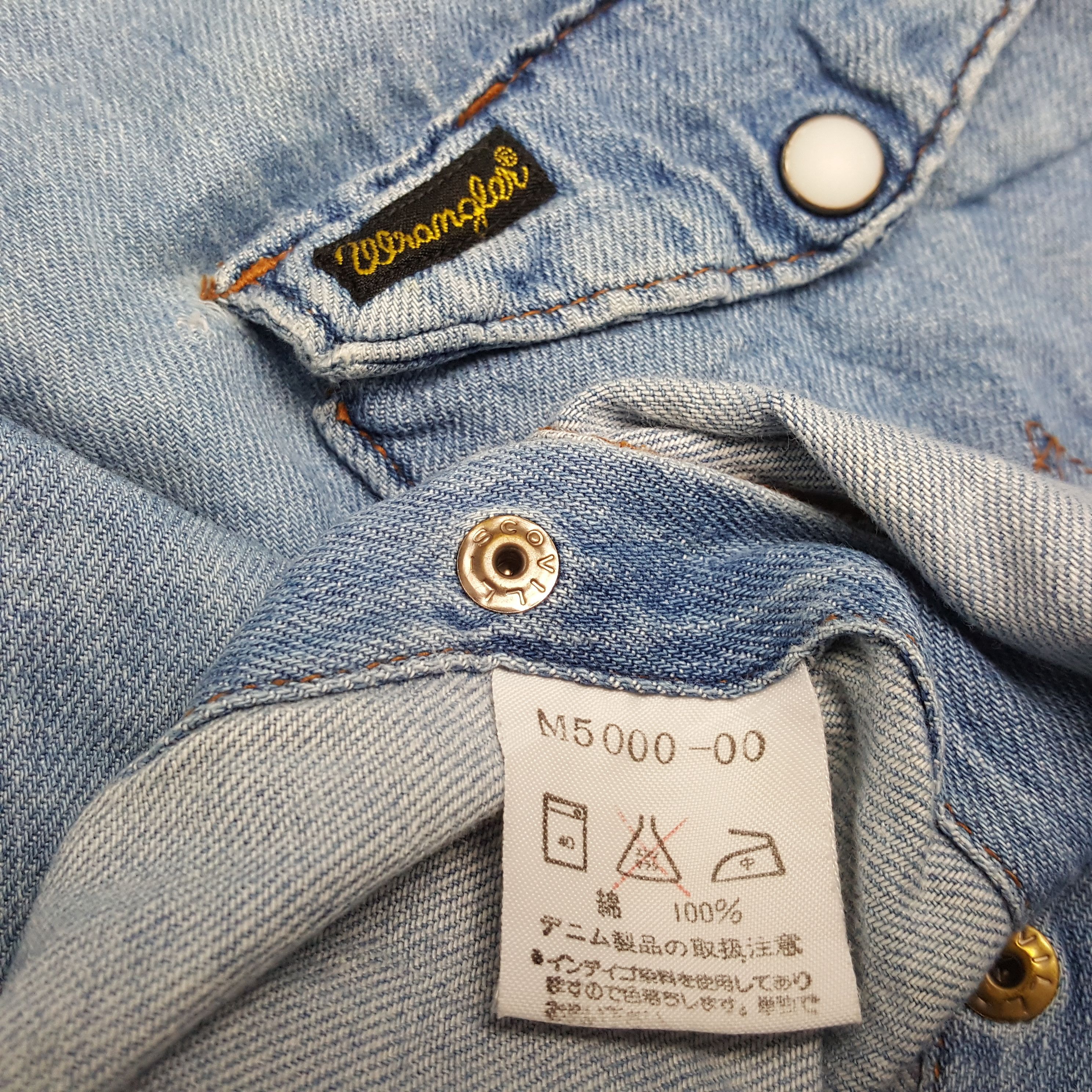 Vintage × Wrangler WRANGLER American Classic Style Casual Shirt Size US L / EU 52-54 / 3 - 7 Thumbnail
