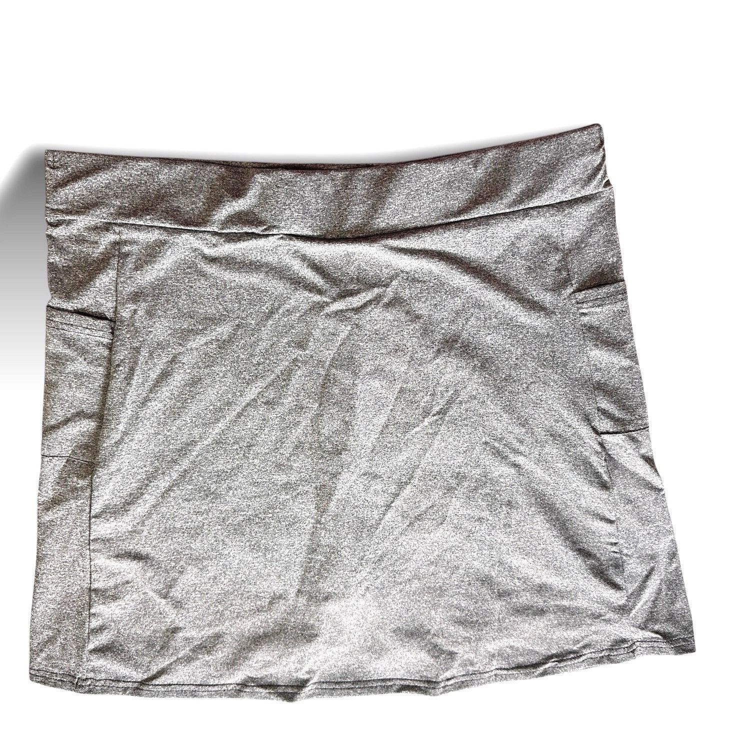 Other Womens Athletic Skort Pockets 3XL Pol/Elastane Gray Breathab Size 35" - 2 Thumbnail