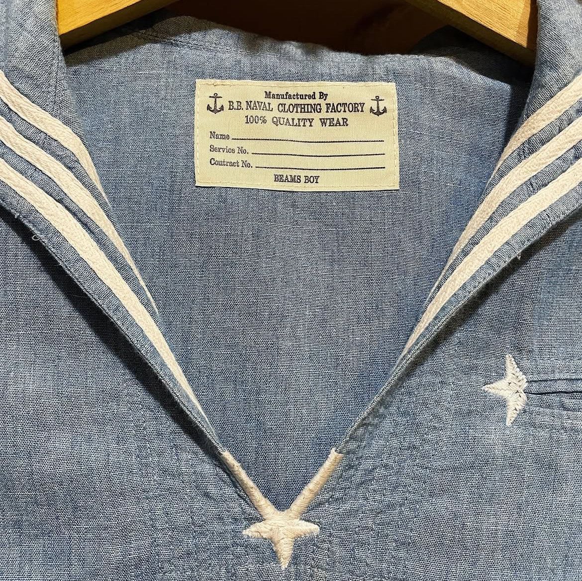 Beams Plus 2000s Beams Boy Sailor Collar Shirt Size US S / EU 44-46 / 1 - 3 Thumbnail
