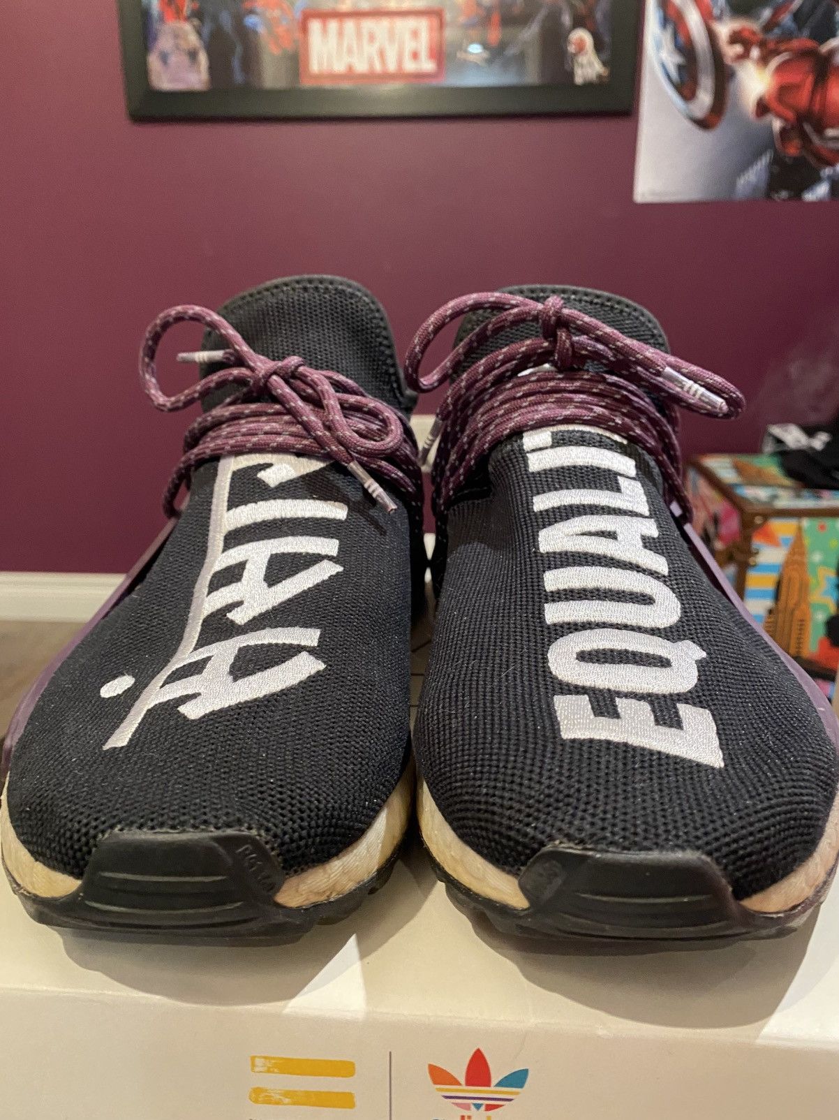 Adidas × Humanrace × Pharrell Human Race Pharrell Williams Adidas Holi NMD Core Black Size US 9.5 / EU 42-43 - 5 Thumbnail