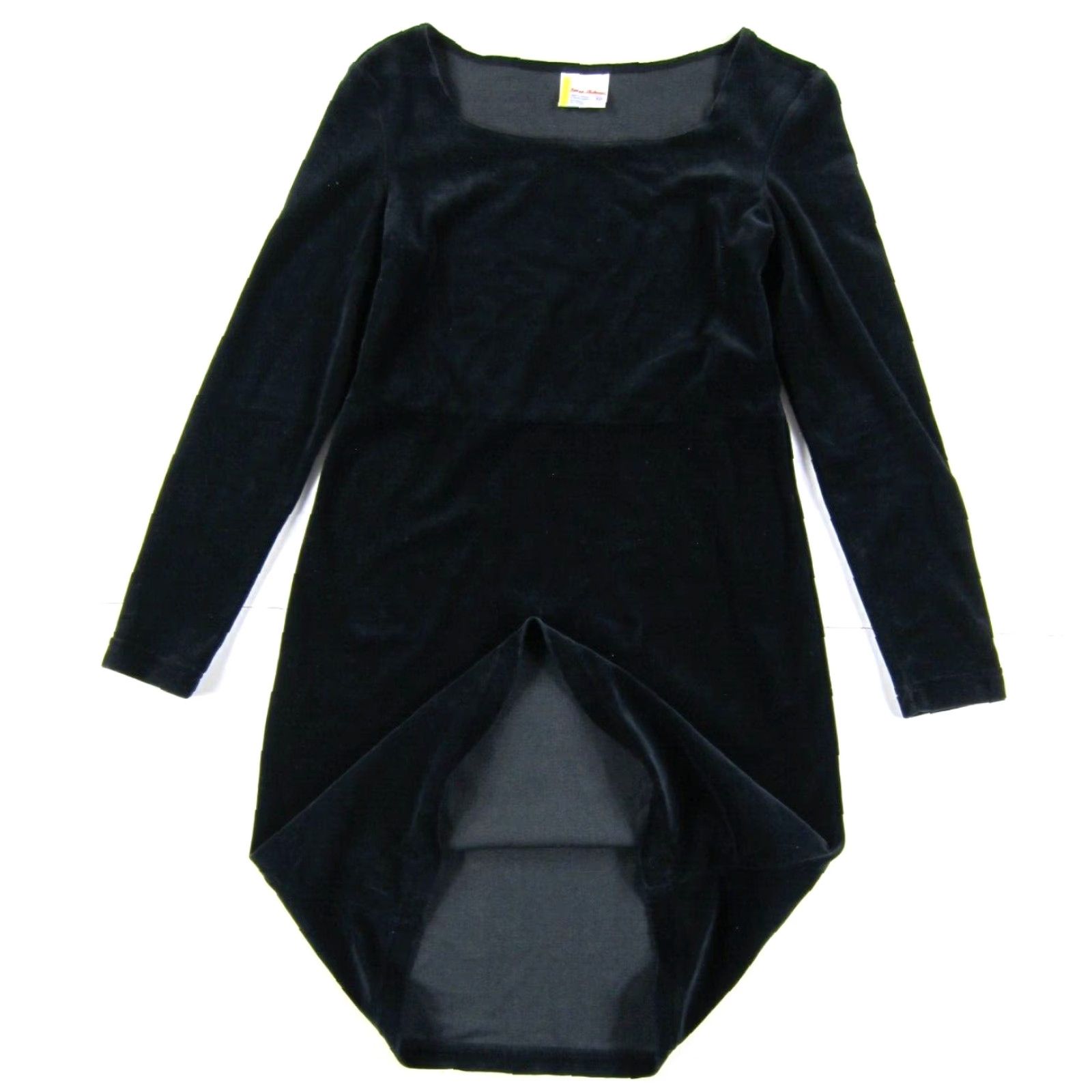 Vintage VINTAGE Hanna Andersson Cotton Velvet Black Long Sleeve Sheath Tunic Dress XS Size XS / US 0-2 / IT 36-38 - 5 Thumbnail