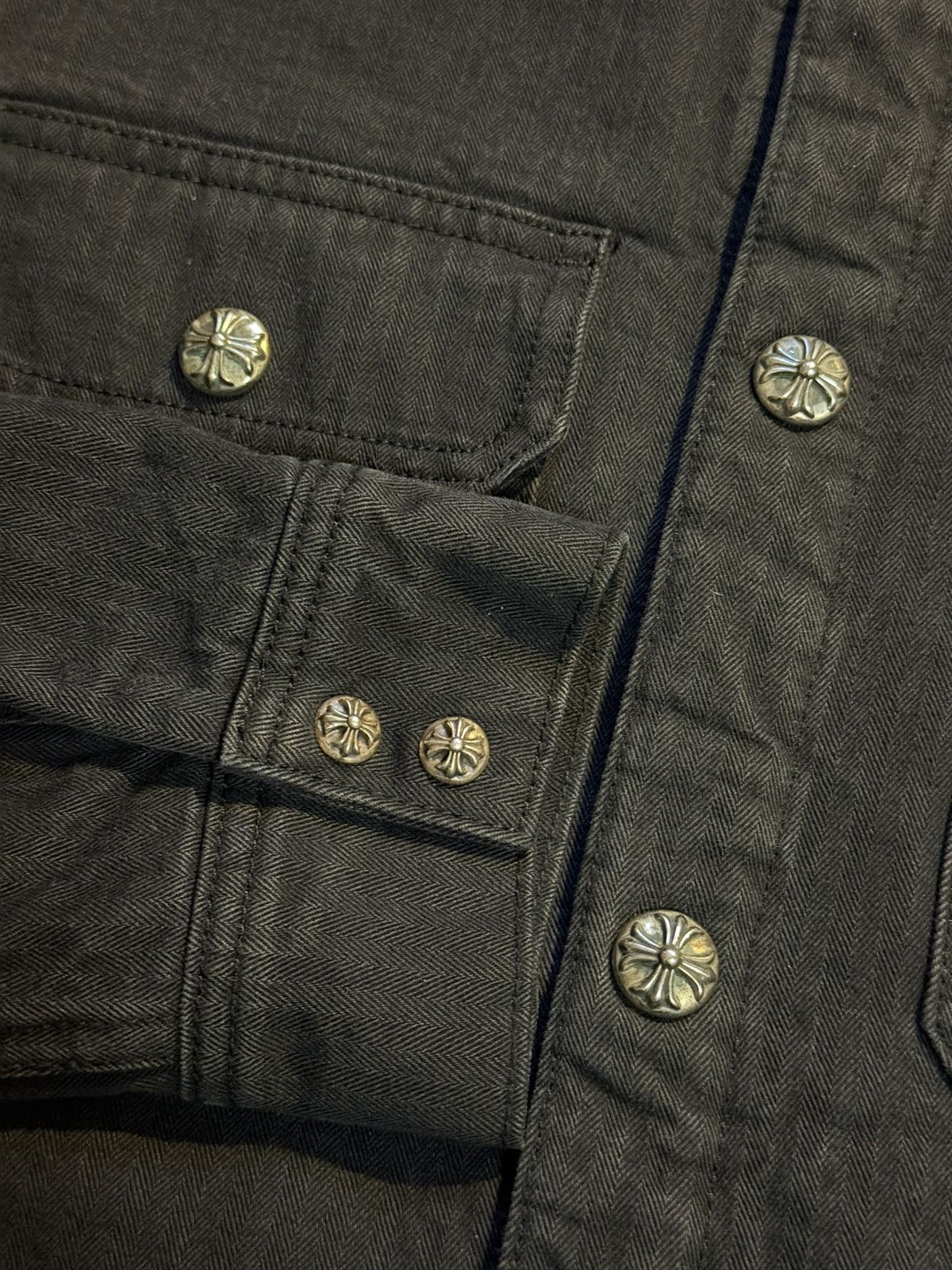 Chrome Hearts Chrome Hearts Quilted Denim Herringbone Workdog Jacket Size US M / EU 48-50 / 2 - 3 Thumbnail