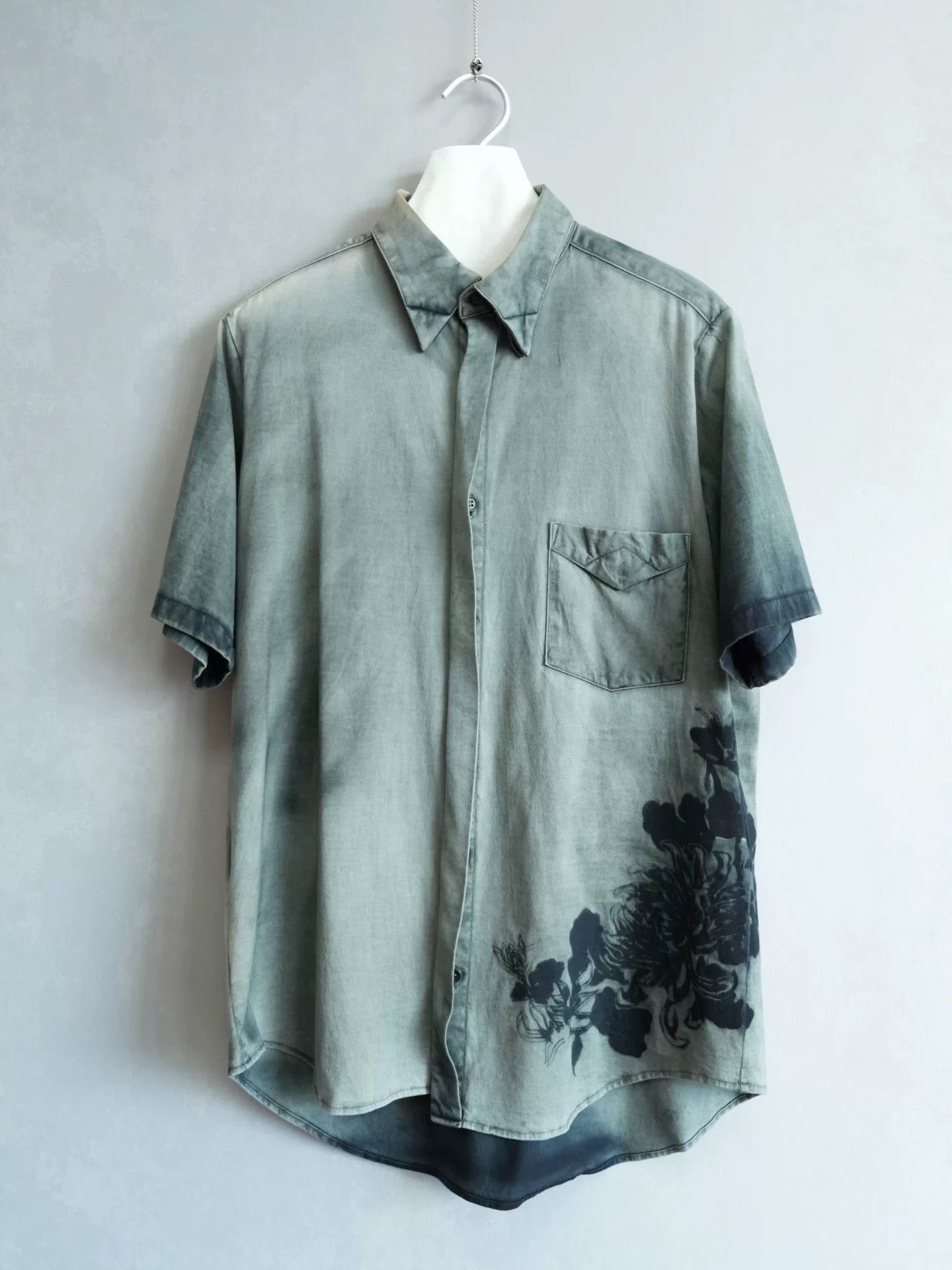 Y's Yohji Yamamoto Y's Floral Short-Sleeve Shirt Size XL / US 12-14 / IT 48-50 - 1 Thumbnail