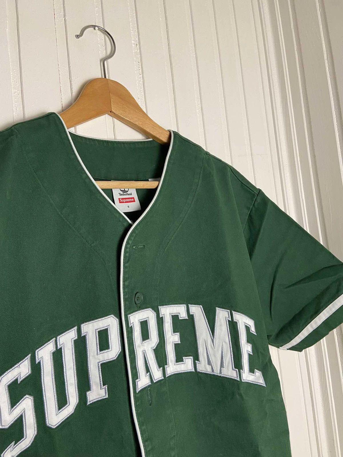 Supreme × Timberland Used Supreme Timberland Baseball Jersey rare green size S Size US S / EU 44-46 / 1 - 5 Thumbnail