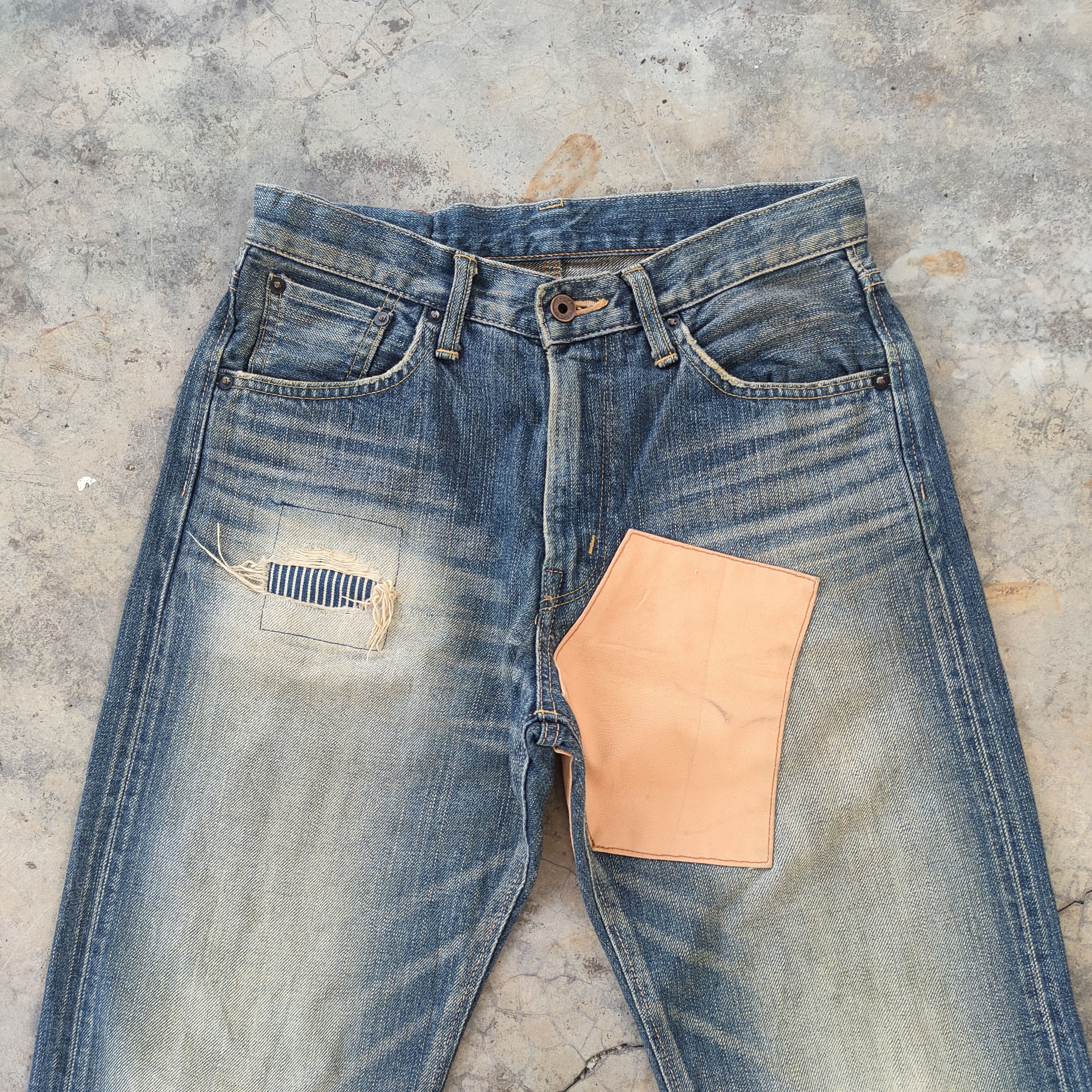 Edwin VINTAGE EDWIN SELVEDGE ORG TAG FADED DISTRESSED JEANS DENIM Size US 30 / EU 46 - 4 Thumbnail