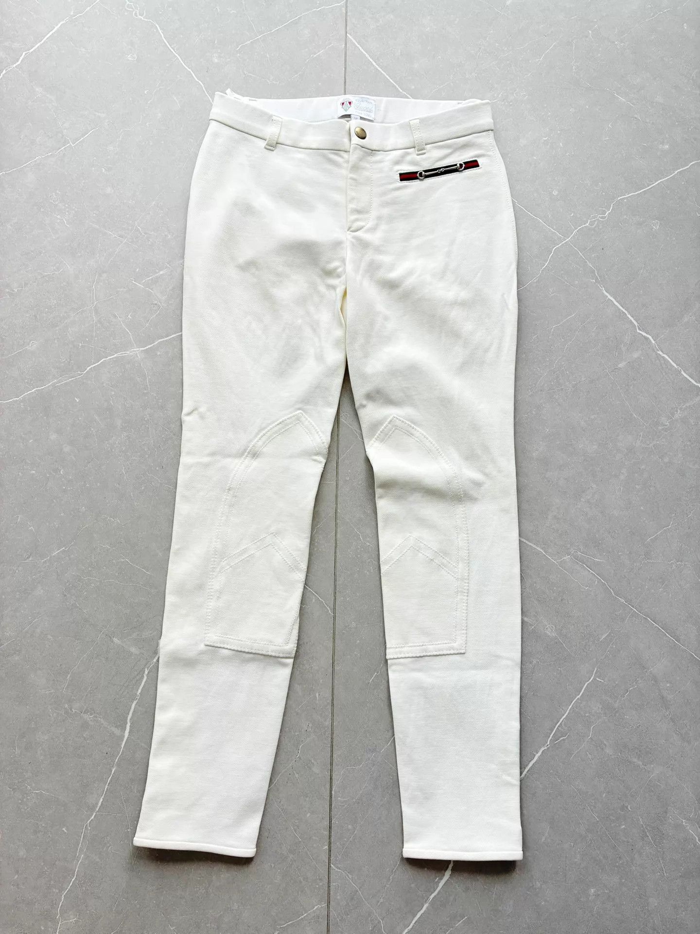 Gucci Gucci White Equestrian Trousers Size 38 Size 26" / US 2 / IT 38 - 1 Thumbnail