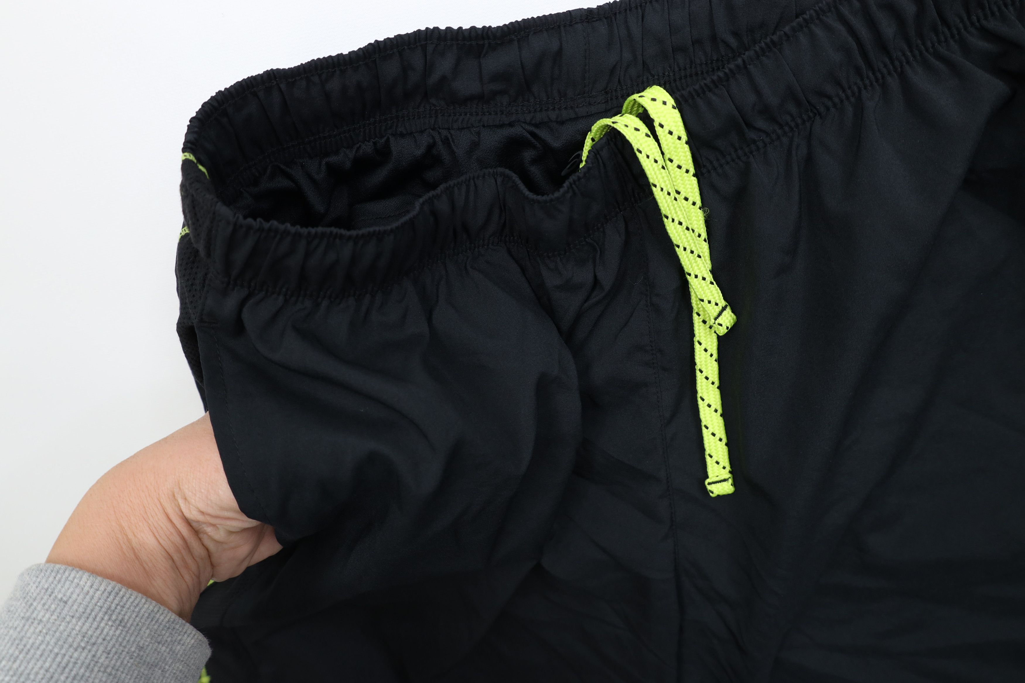 Asics Vintage Y2K Asics Lined Running Jogging Shorts Black Size US 34 / EU 50 - 8 Thumbnail