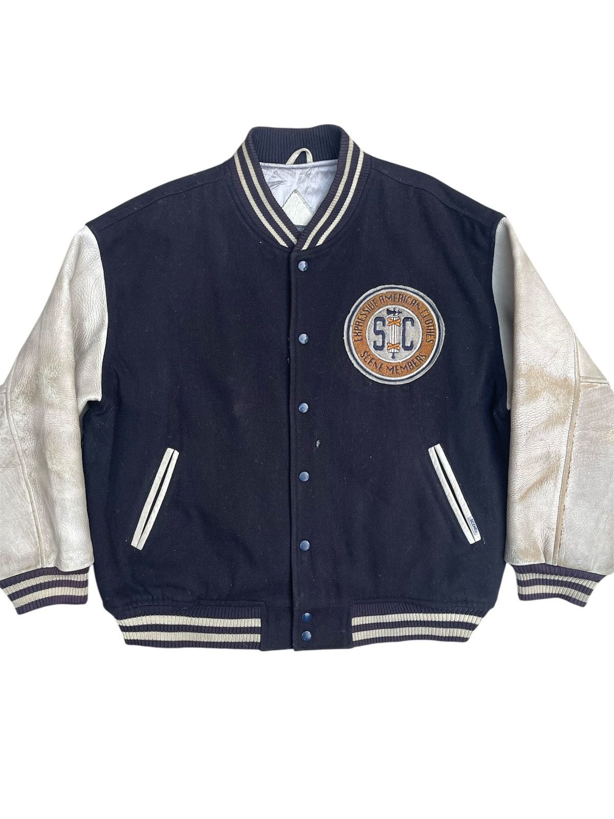 Vintage 90s Scene Varsity Jacket - American Championship Victory Size US L / EU 52-54 / 3 - 2 Thumbnail