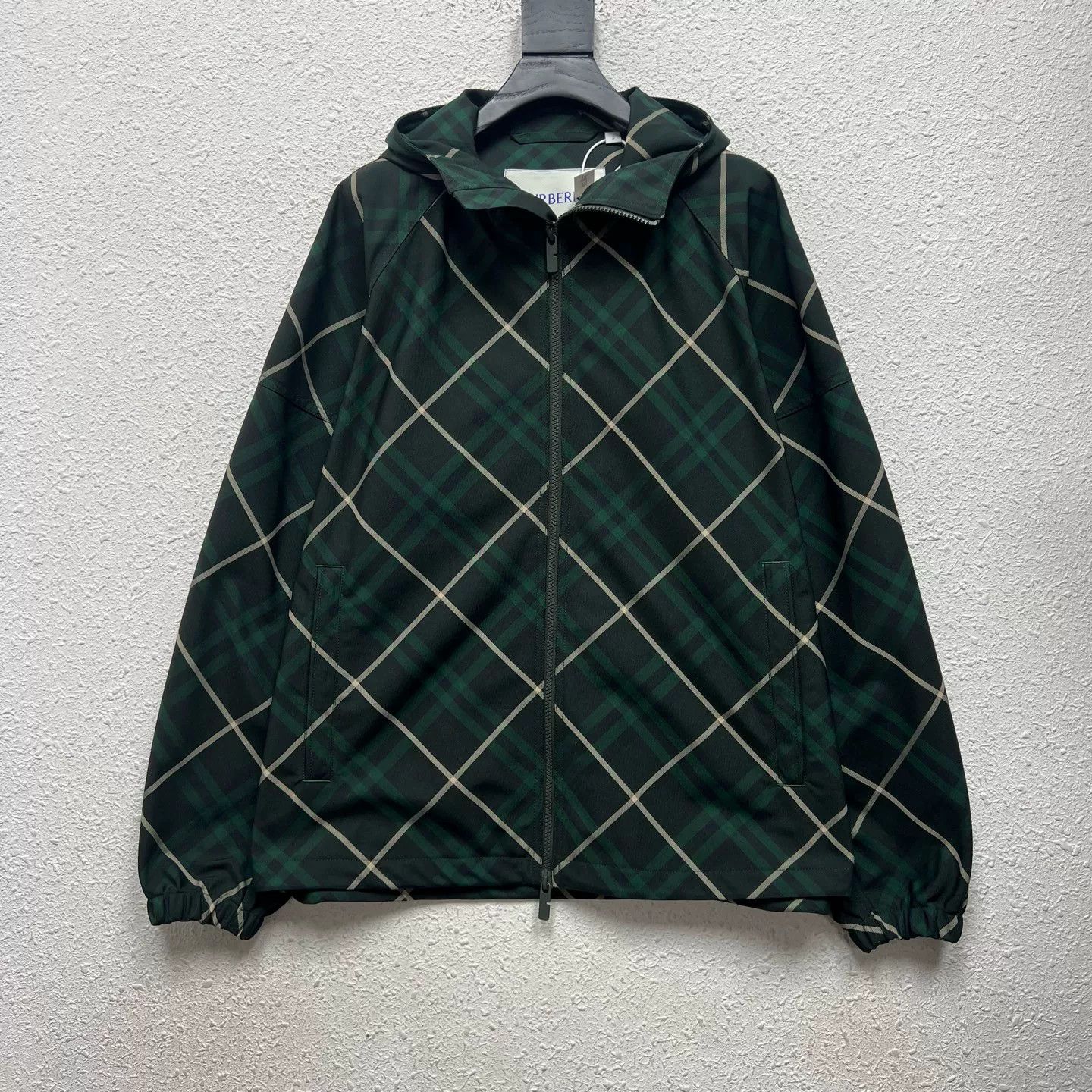 Burberry Burberry Green Check Hooded Jacket Size S Size US S / EU 44-46 / 1 - 1 Thumbnail