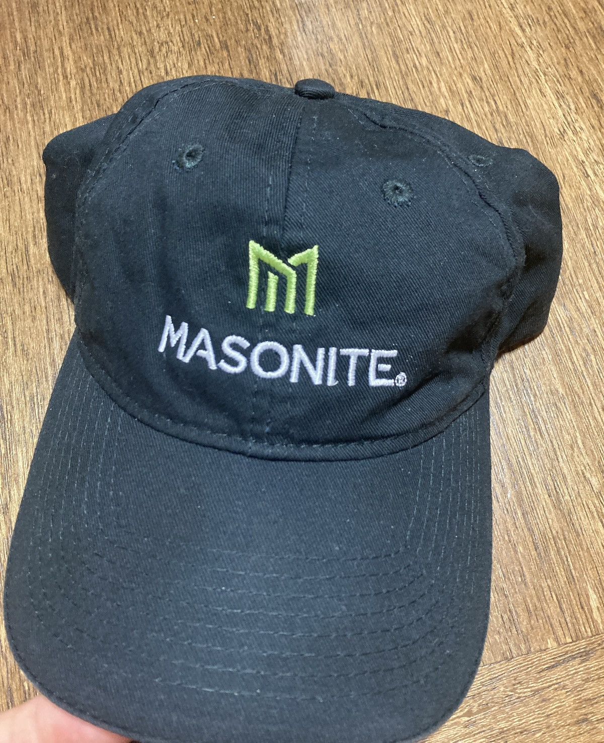 POST&CO Masonite Strapback Hat Black One Size fits Port & Company Size ONE SIZE - 2 Thumbnail