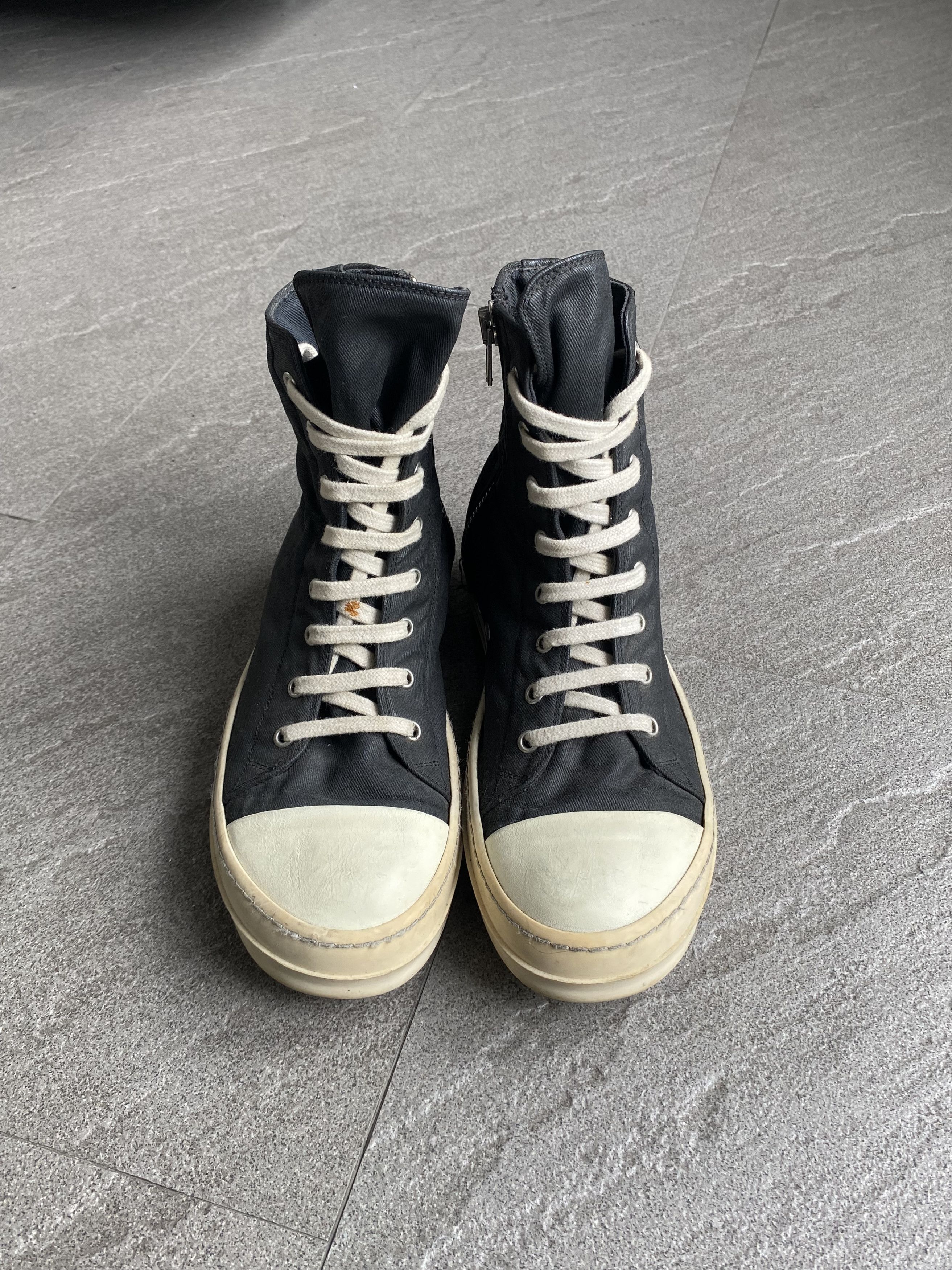 Rick Owens Drkshdw Rick Owens DRKSHDW Ramones black canvas Size US 7 / EU 40 - 9 Thumbnail