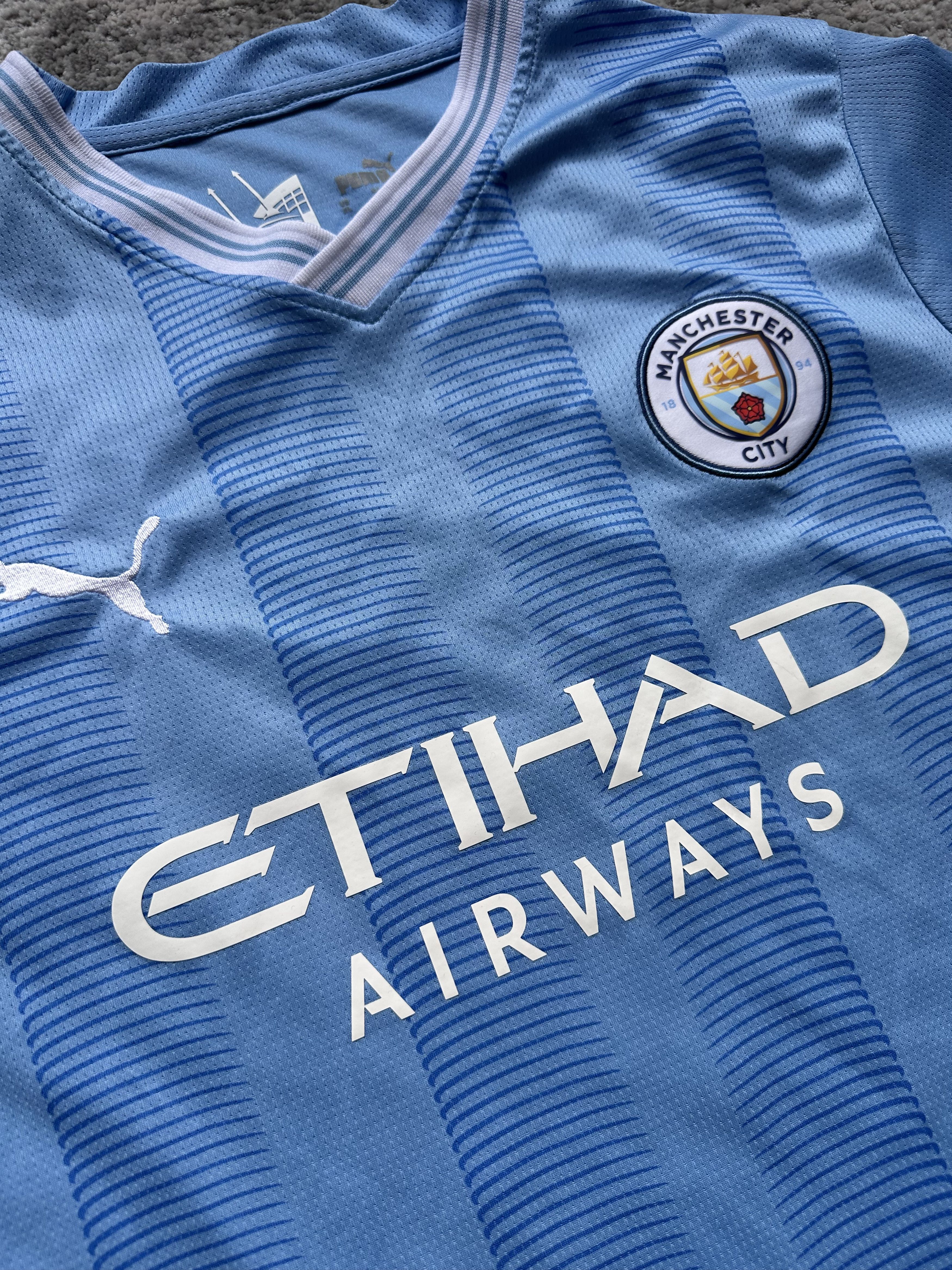 Puma Puma Manchester City Grealish Jersey Size US XL / EU 56 / 4 - 4 Thumbnail