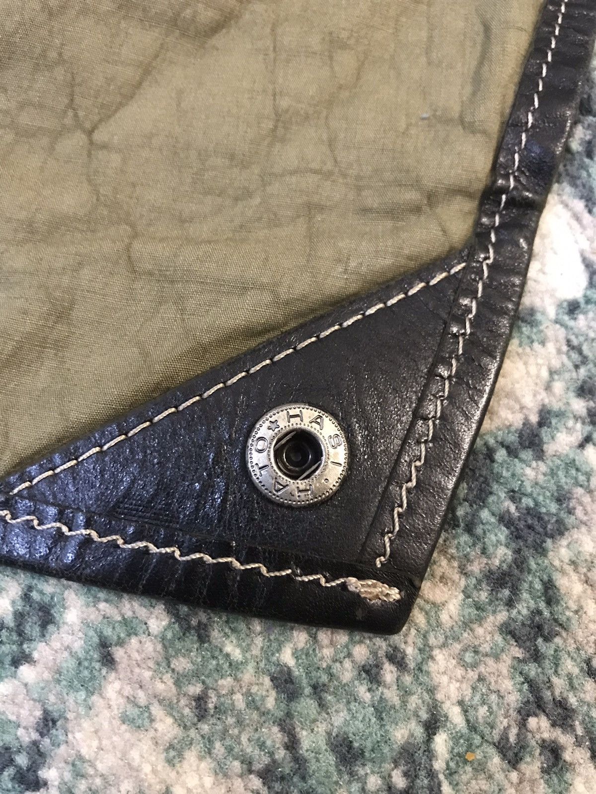 Pleats Please Issey Miyake SS15 Pleats Please Issey Miyake Leather x Canvas Bag Size ONE SIZE - 11 Thumbnail