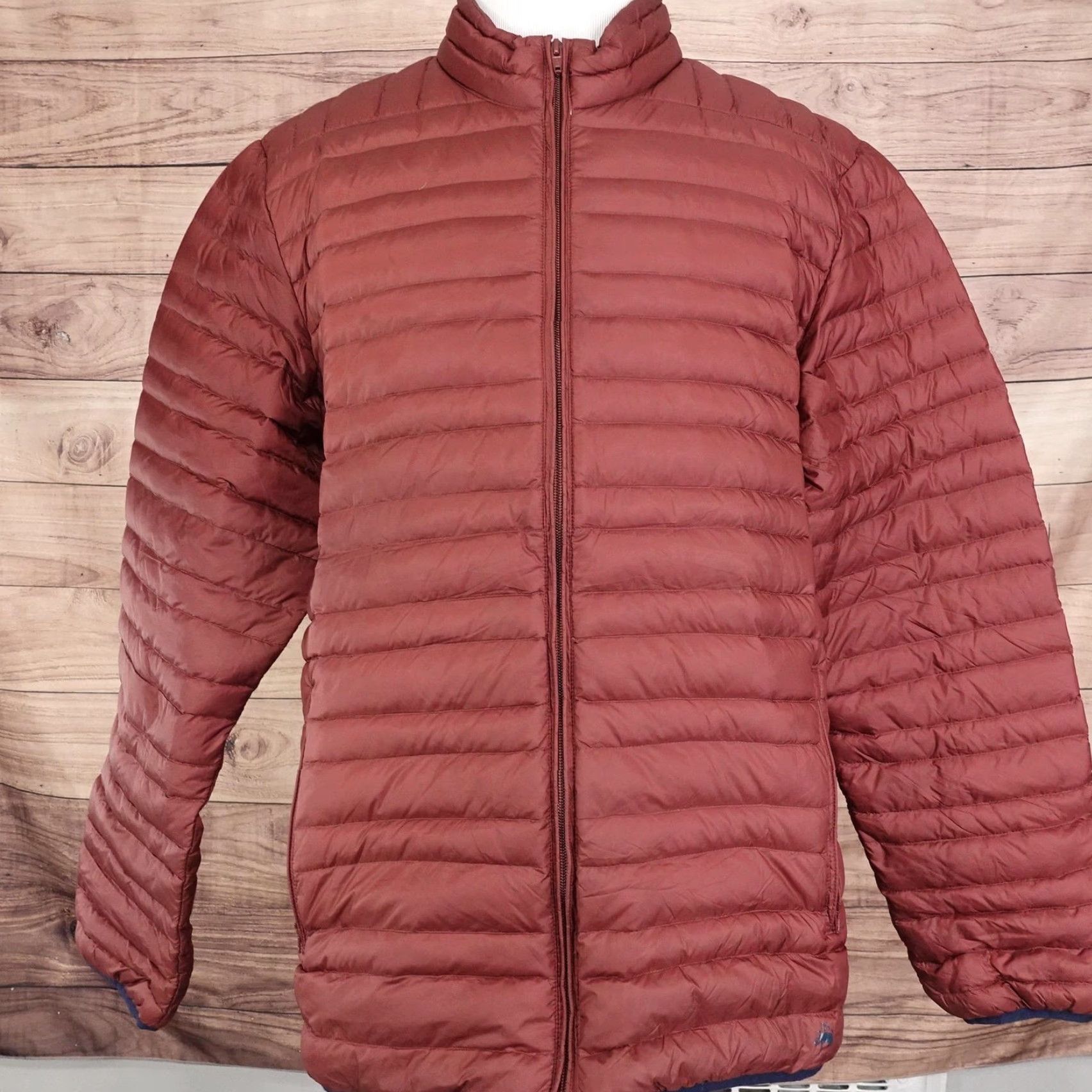 Brooks Brothers Brooks Brothers Red Fleece Men's 2XL Lightweight Burgundy Down Puffer Jacket Size US XXL / EU 58 / 5 - 3 Thumbnail