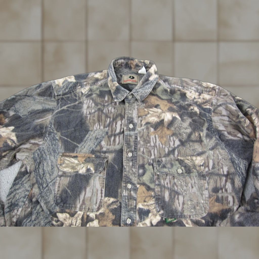 Vintage Mossy Oak Shirt Mens XL Brown Camouflage Button-Up Long Sleeve Collared Outdoor 1A Size US XL / EU 56 / 4 - 1 Thumbnail