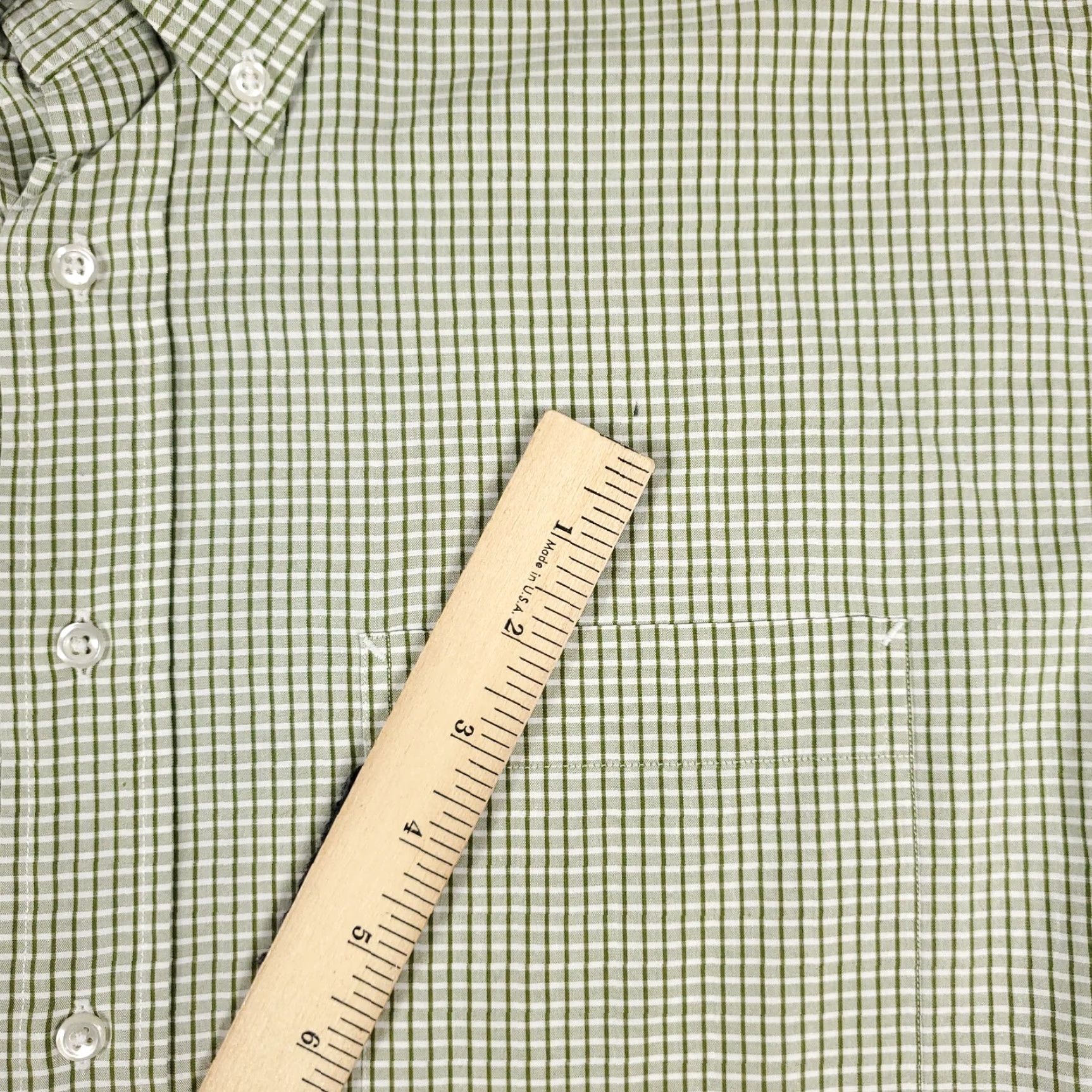 Tommy Hilfiger Tommy Hilfiger Shirt Mens 16 Green Check Dress Button Up Long Sleeve Shirt Mens 16 Green Check Dress Button Up Long Sleeve Size 42R - 3 Thumbnail