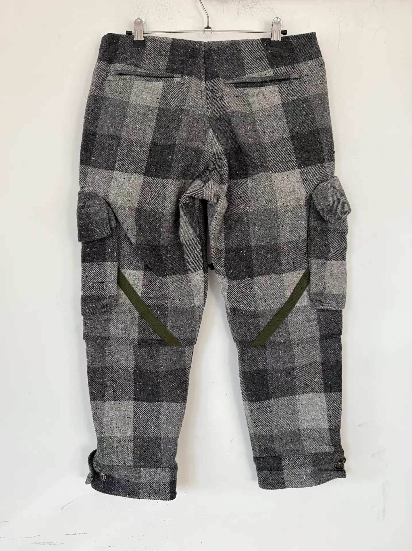 Greg Lauren Greg Lauren Men's Wool-blend Plaid Cargo Pants Ｑ21 Size US 32 / EU 48 - 8 Thumbnail