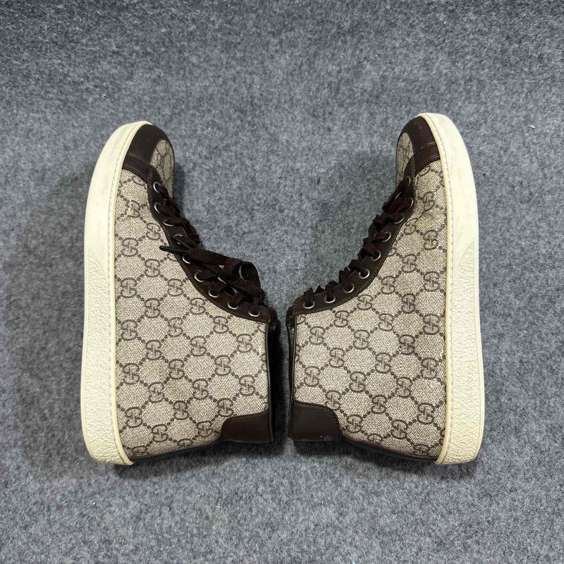 Gucci Gucci Brown High-Top Fashion Sneakers for Men Size US 8.5 / EU 41-42 - 2 Thumbnail